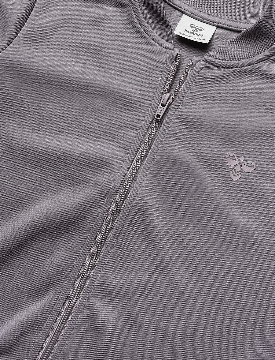 Hummel - hmlJR REG TUKAS TRACK SUIT - tracksuits & 2-piece sets - gray ridge - 4