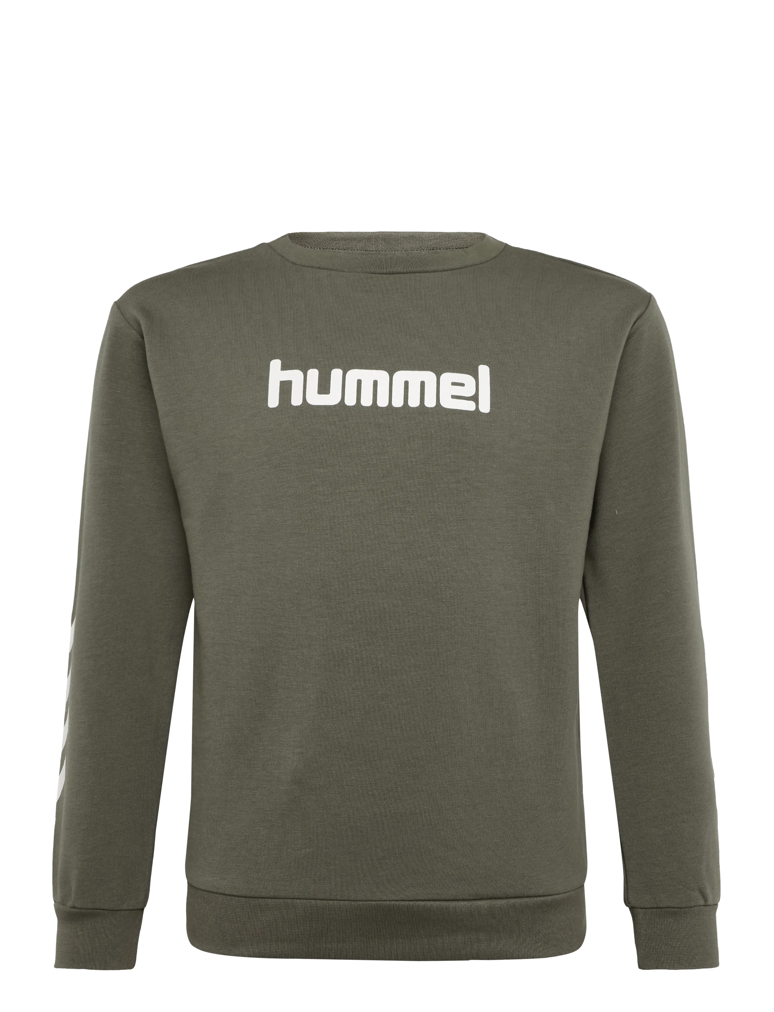 Hummel Hmljr Reg Logo Sweatshirt, 158/164, Khaki green, Sweatshirts & Hættetrøjer > Sweatshirts, Børn