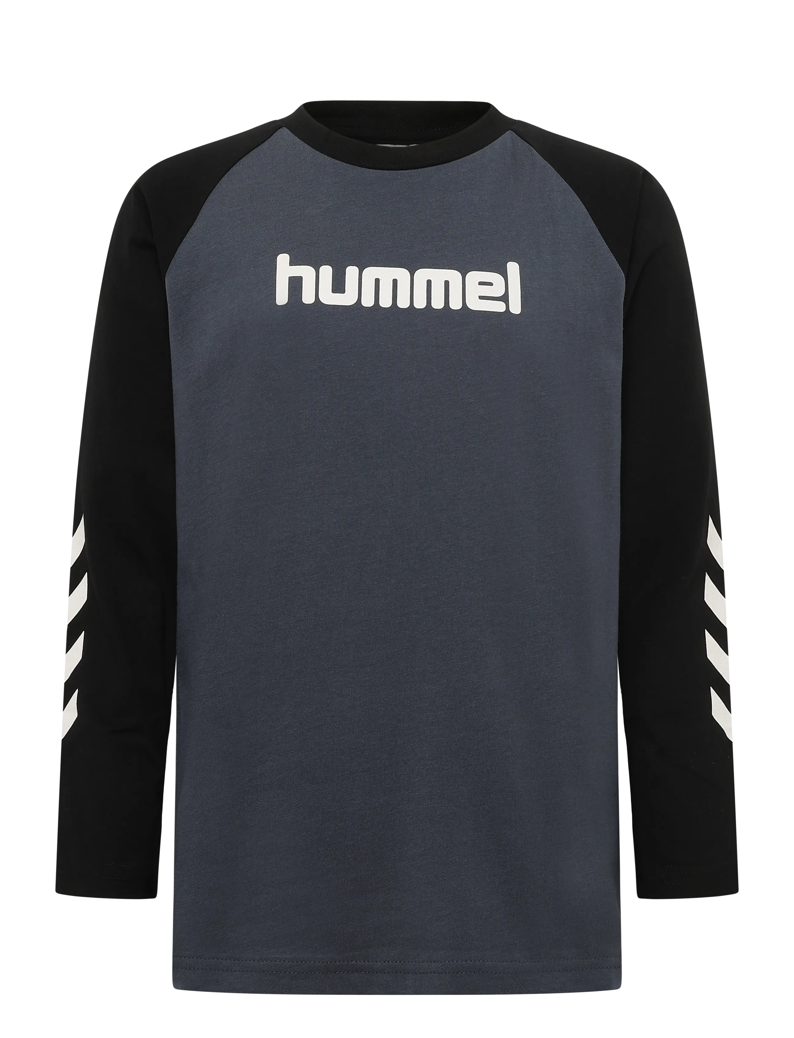 Hummel Hmljr Reg Logo Sweatshirt, 110/116, Navy, Sweatshirts & Hættetrøjer > Sweatshirts, Børn