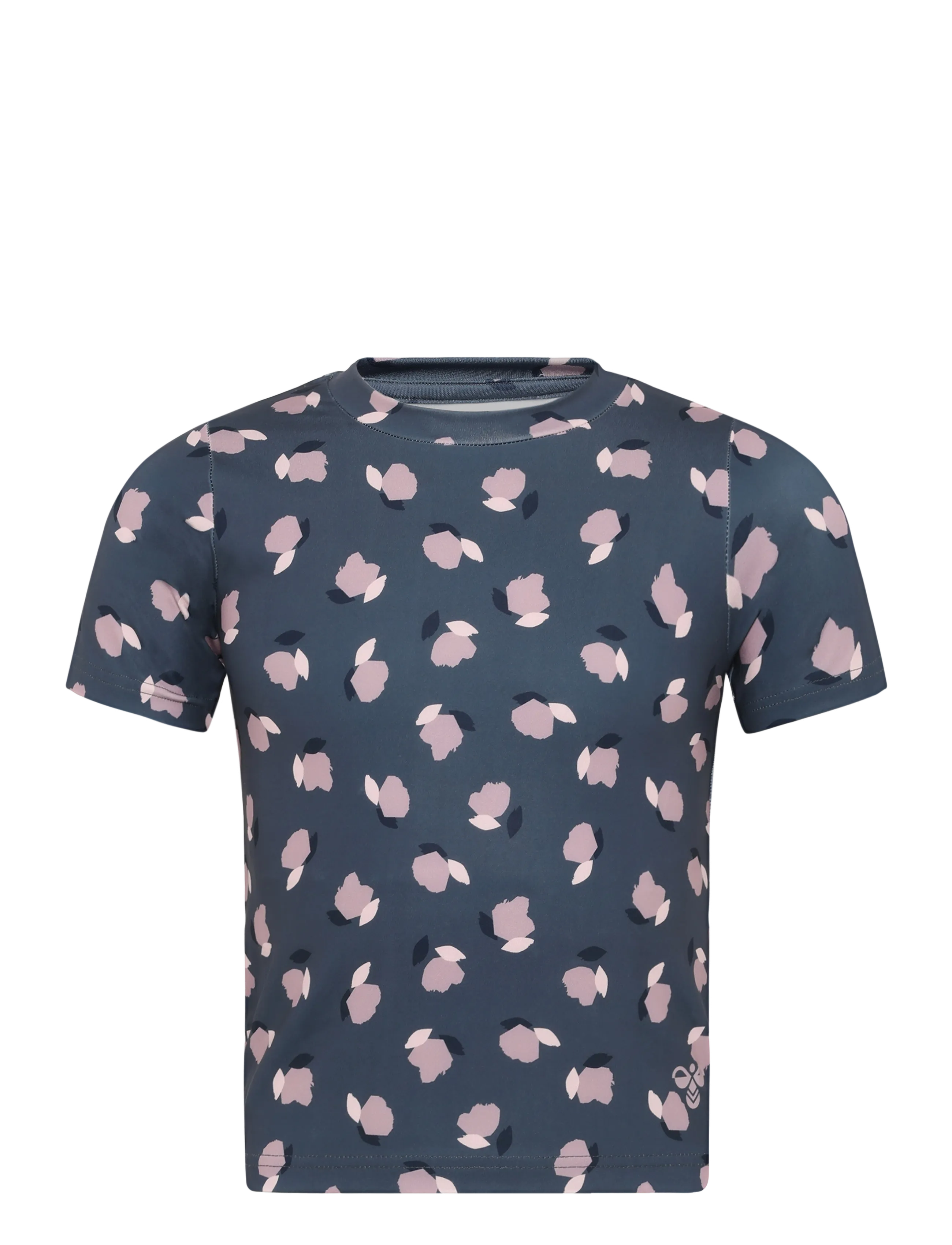Hummel hmlJR FITTED AOP GYM T-SHIRT S/S - Oberteile - OMBRE BLUE / navy