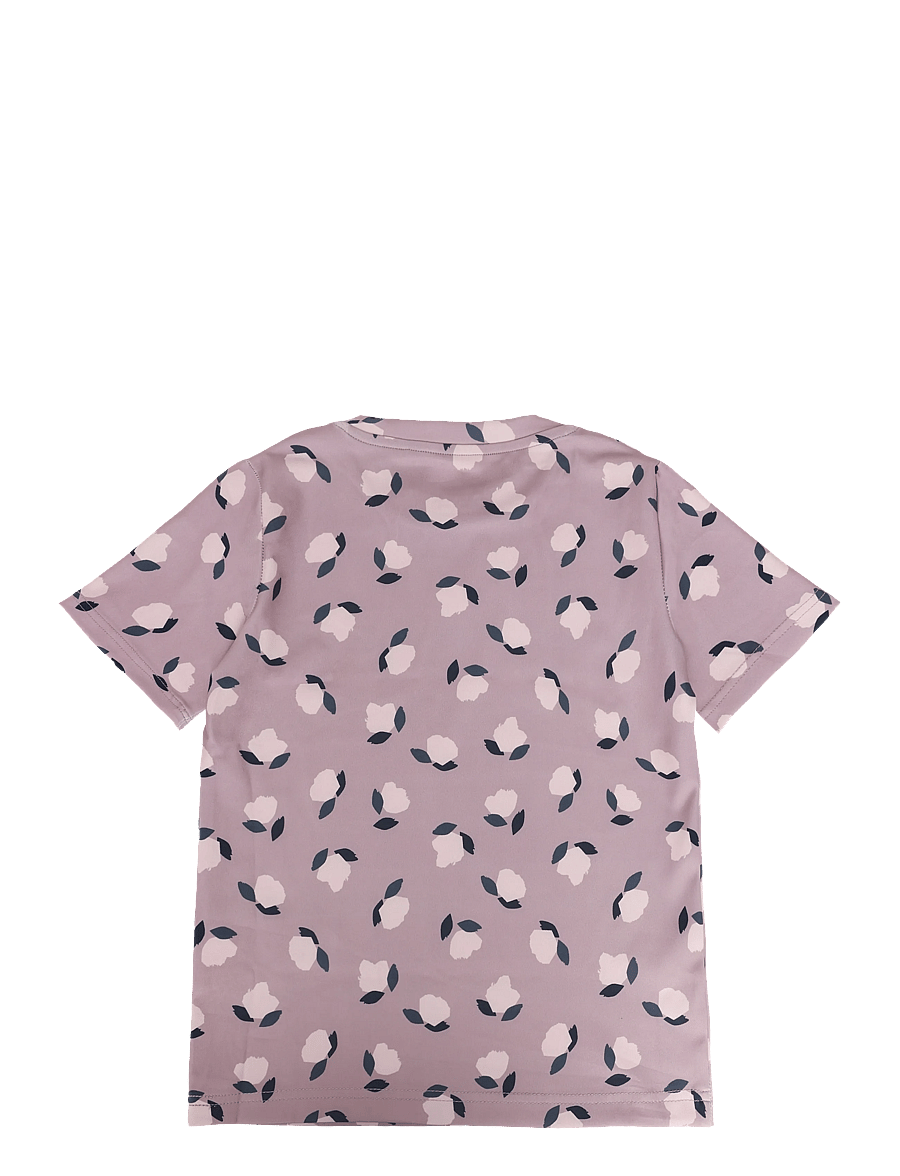 Hummel - hmlJR FITTED AOP GYM T-SHIRT S/S - sportoberteile - sea fog - 1