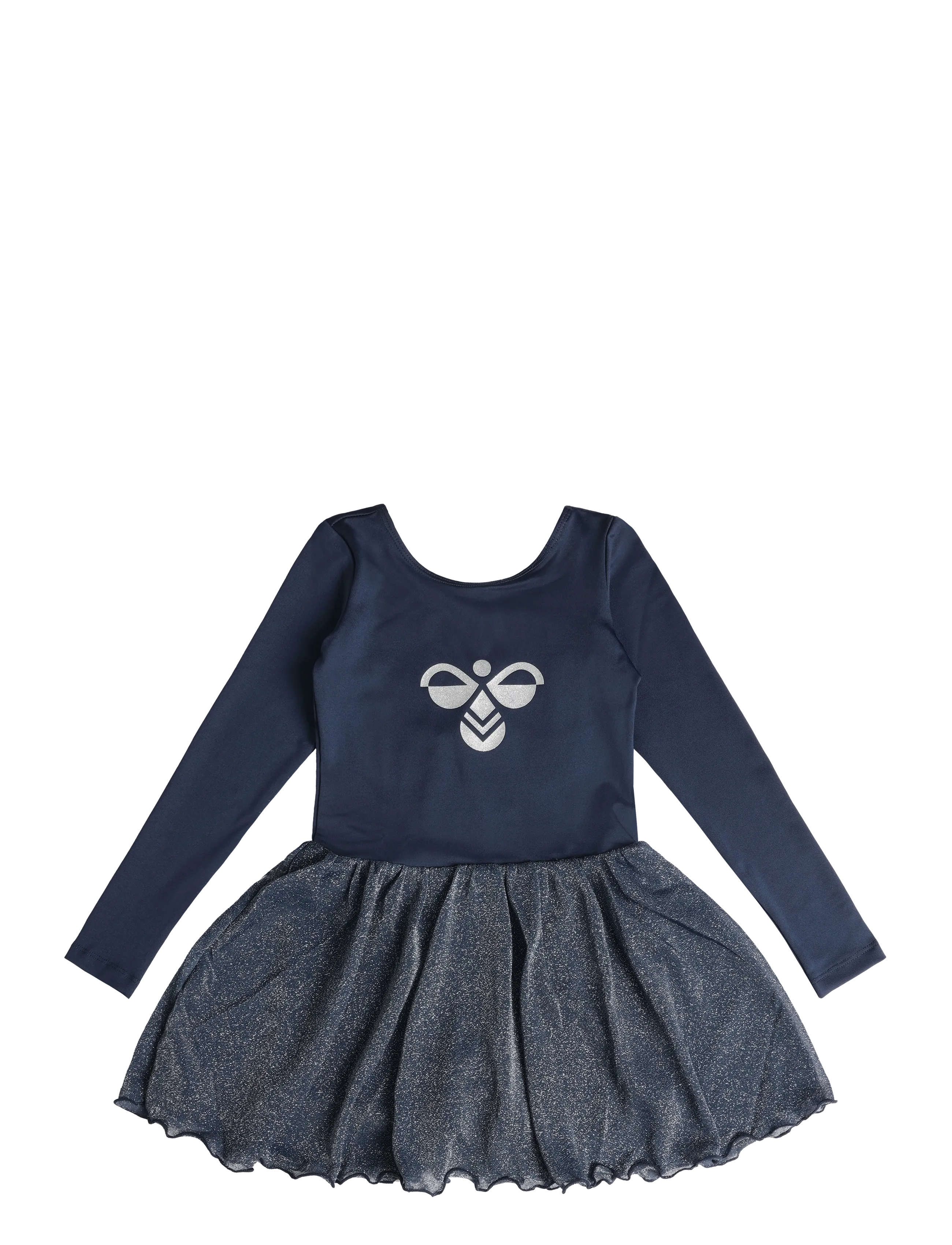 Hummel hmlJR GLITTER TIGHTS GYMSUIT L/S - Bodysuits - DRESS BLUES / navy