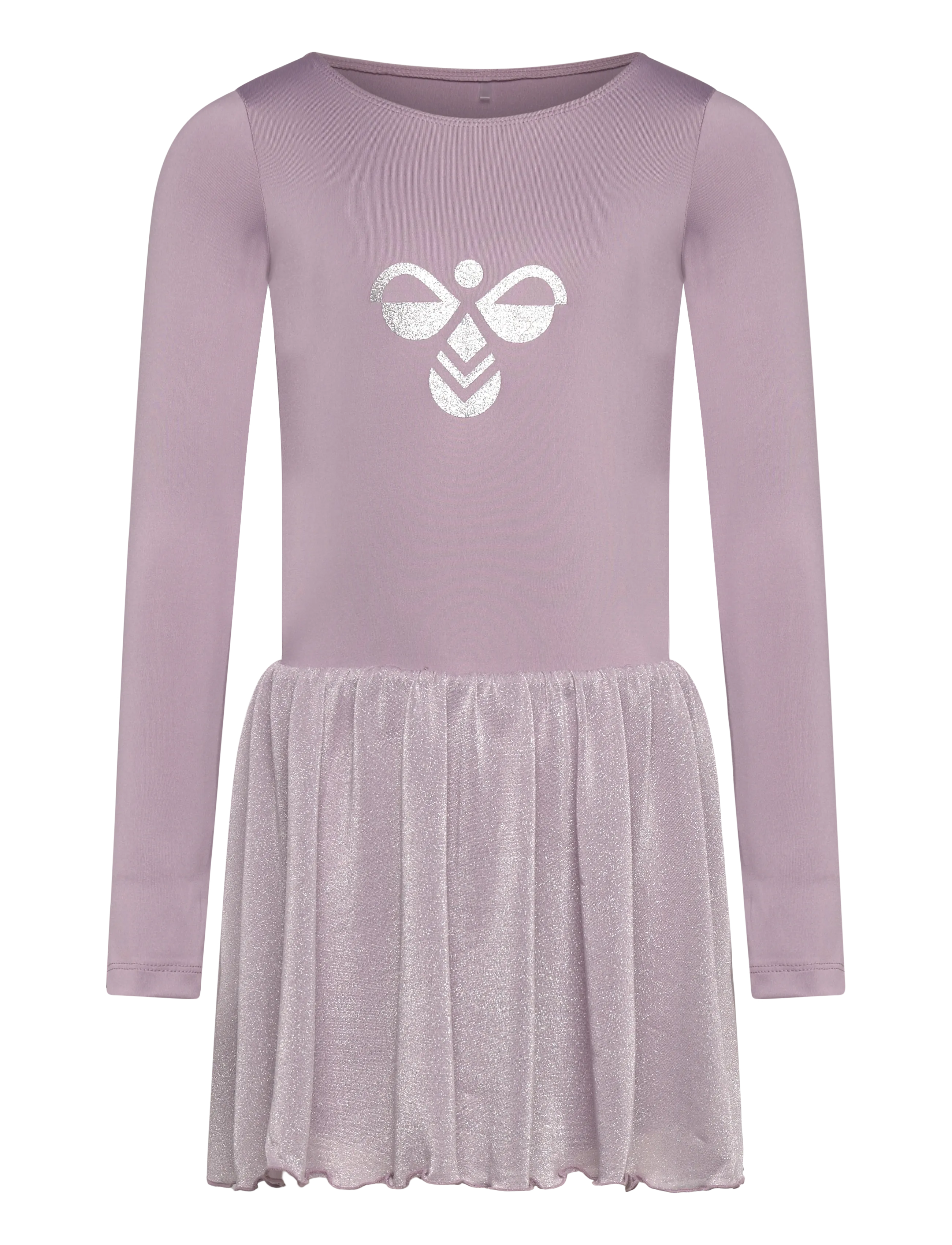 Hummel hmlJR GLITTER TIGHTS GYMSUIT L/S - Kläder - SEA FOG / purple