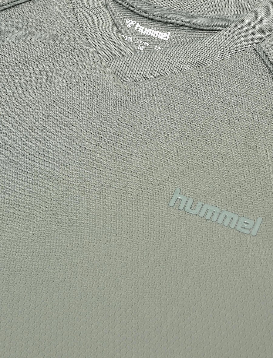 Hummel - hmlJR REG ACTIVE T-SHIRT S/S - sportoberteile - castor gray - 2
