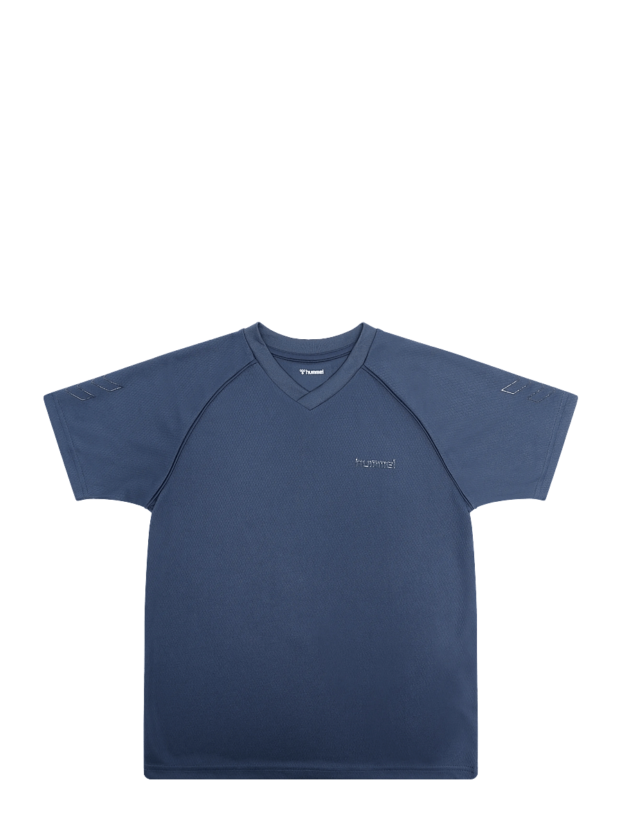 Hummel - hmlJR REG ACTIVE T-SHIRT S/S - sportoberteile - dress blues - 0