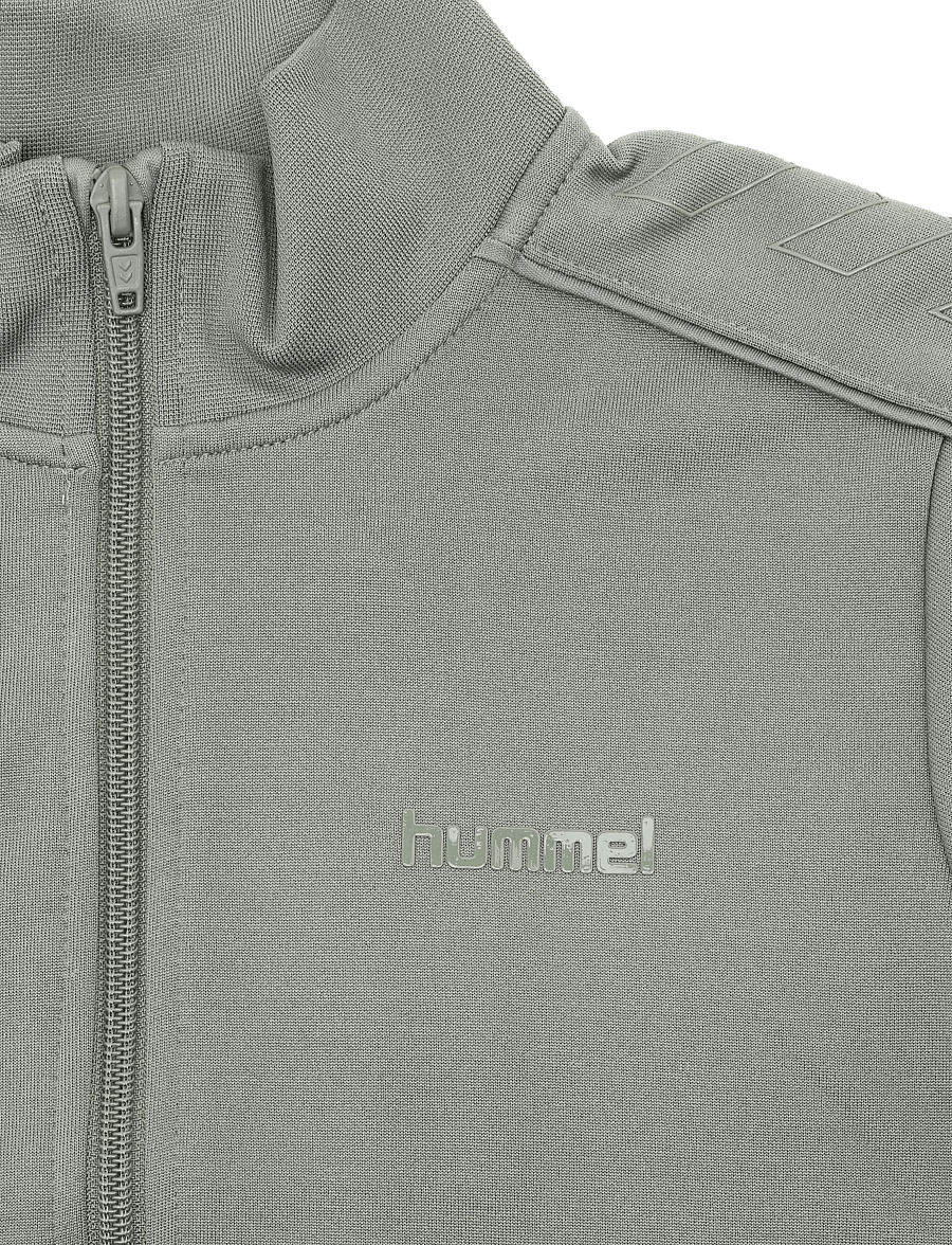Hummel - hmlJR REG LOGO TRACK SUIT - tracksuits & 2-piece sets - castor gray - 4