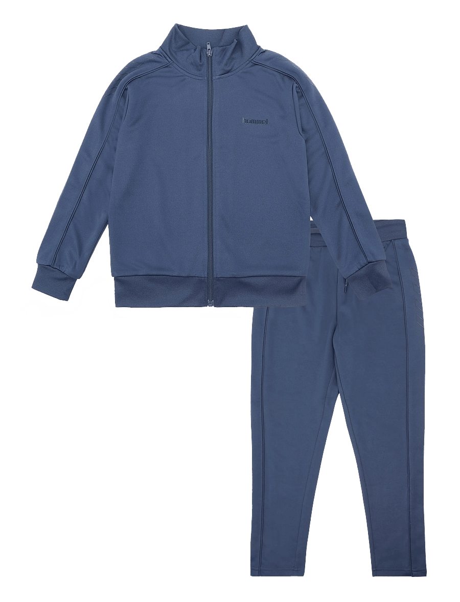 Hummel - hmlJR REG LOGO TRACK SUIT - trainingsanzug - dress blues - 0