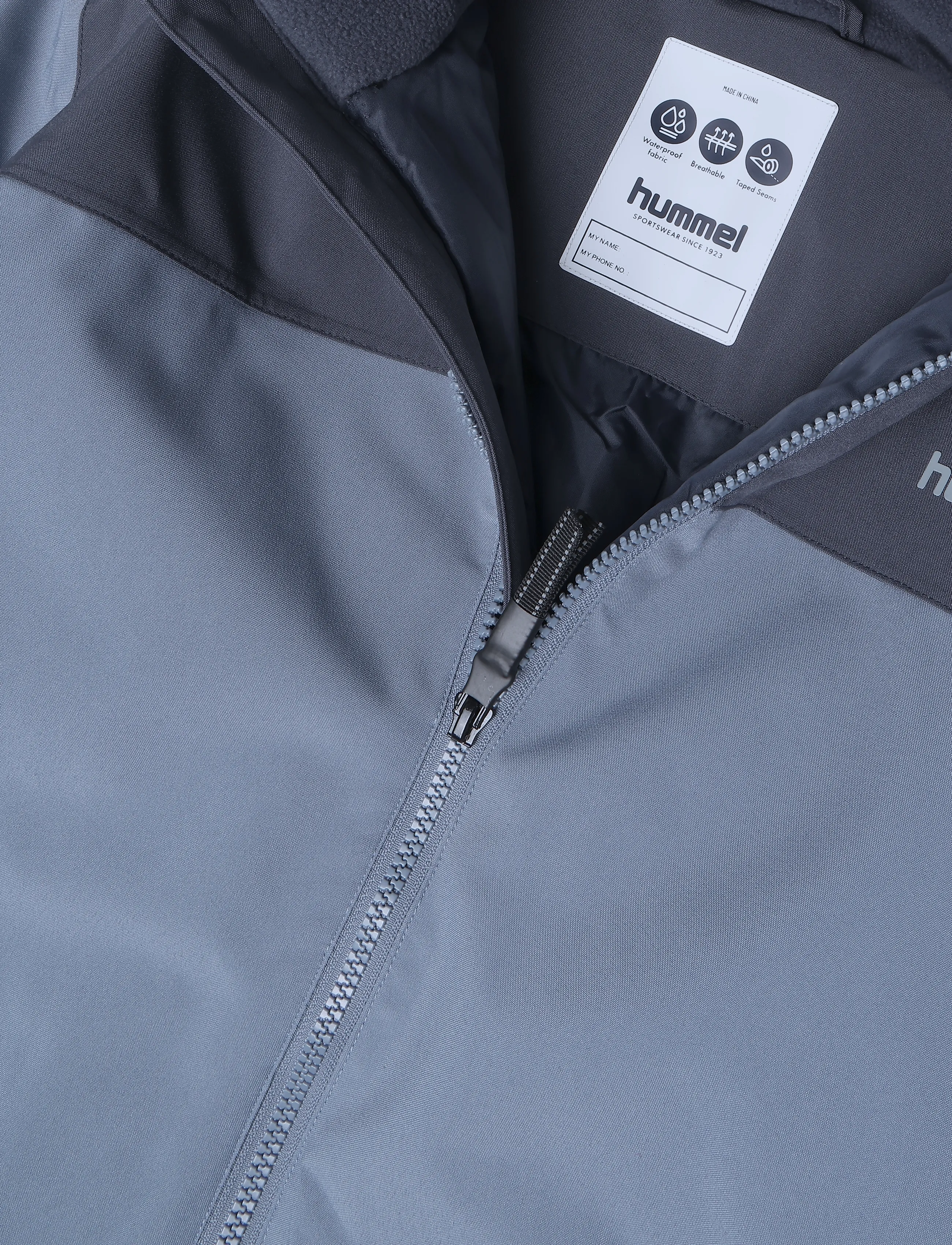 Hummel - hmlJR BLOCK JACKET WP - skal- & regnjackor - flint stone - 2