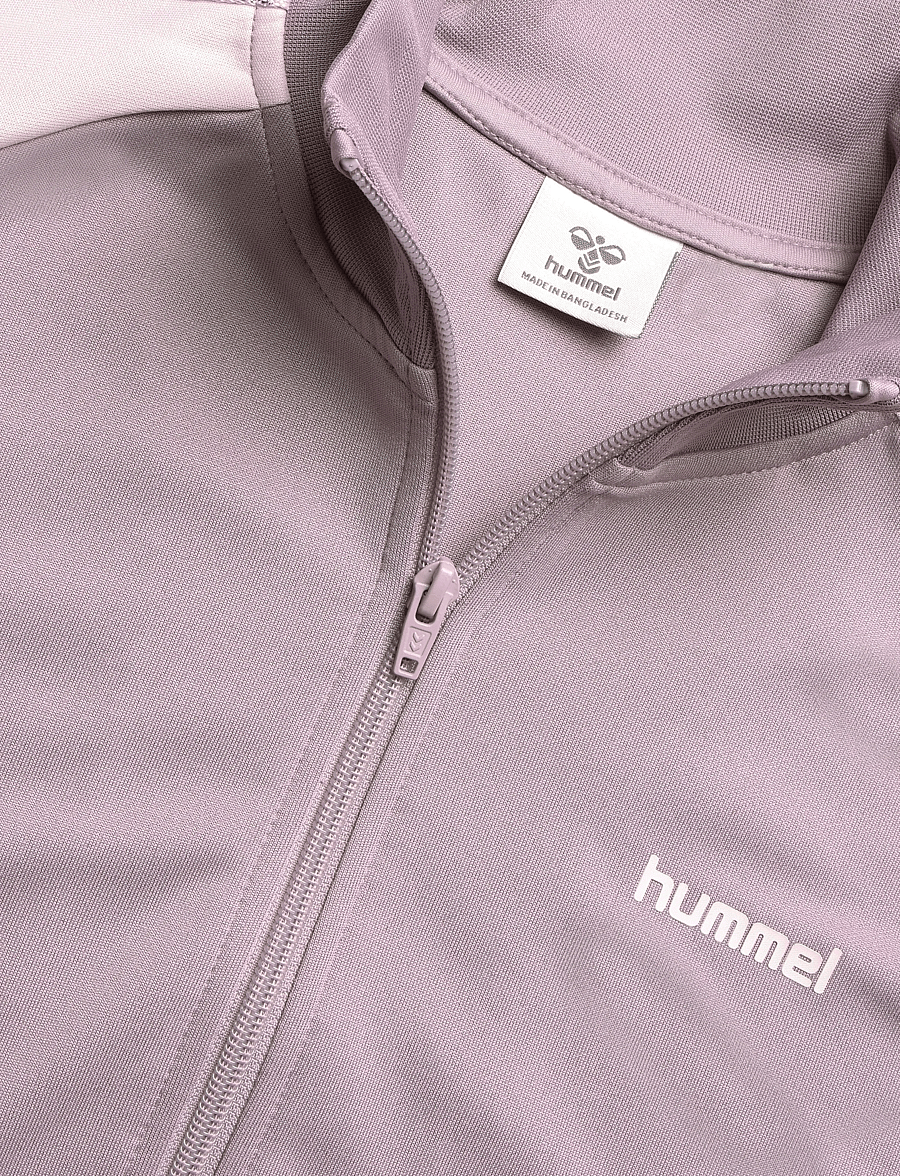Hummel - hmlJR REG POLY TAPE ZIP JACKET - outerwear - sea fog - 2