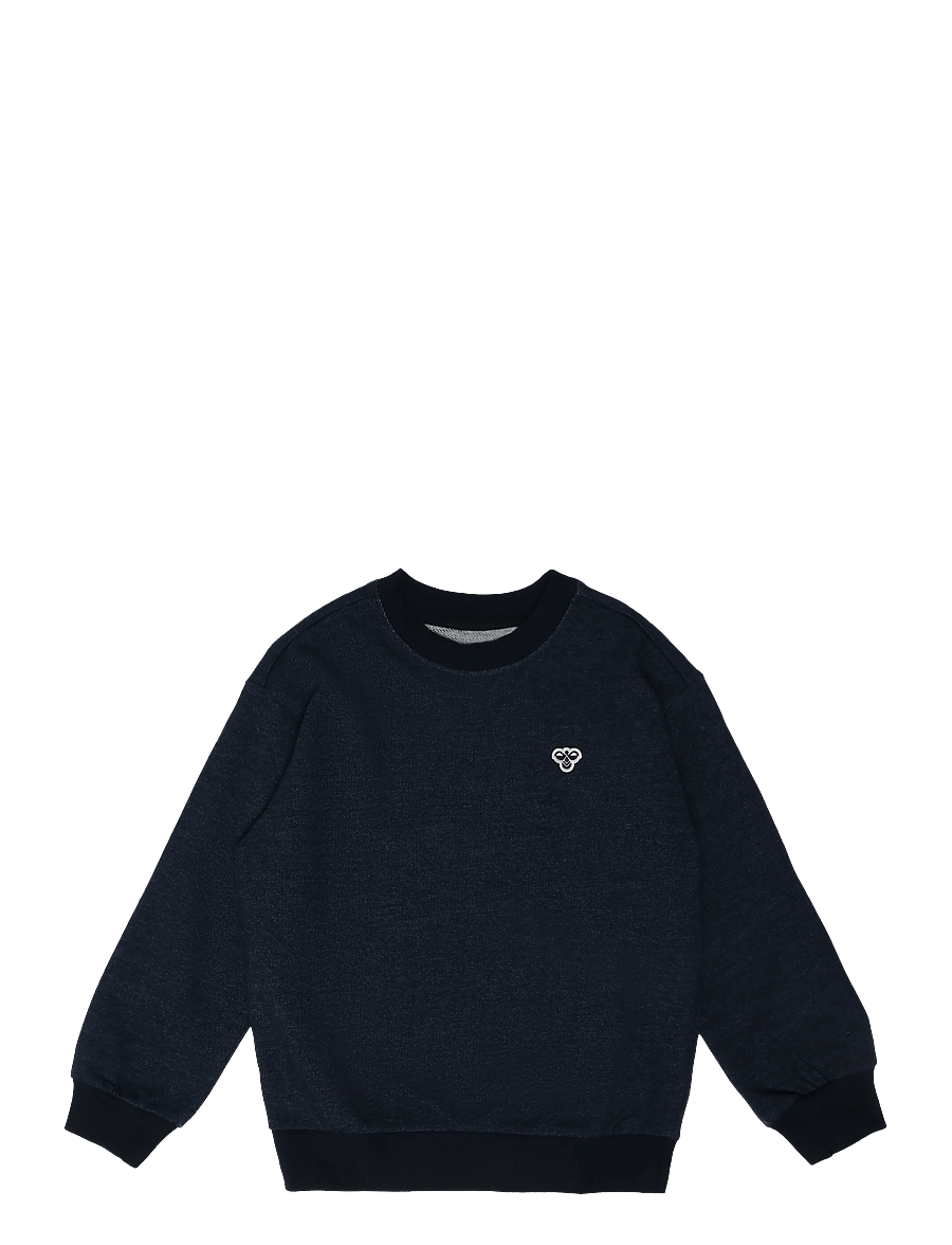 Hummel - hmlJR LOOSE DNM CREWNECK BEE - sweatshirts - dress blues - 0
