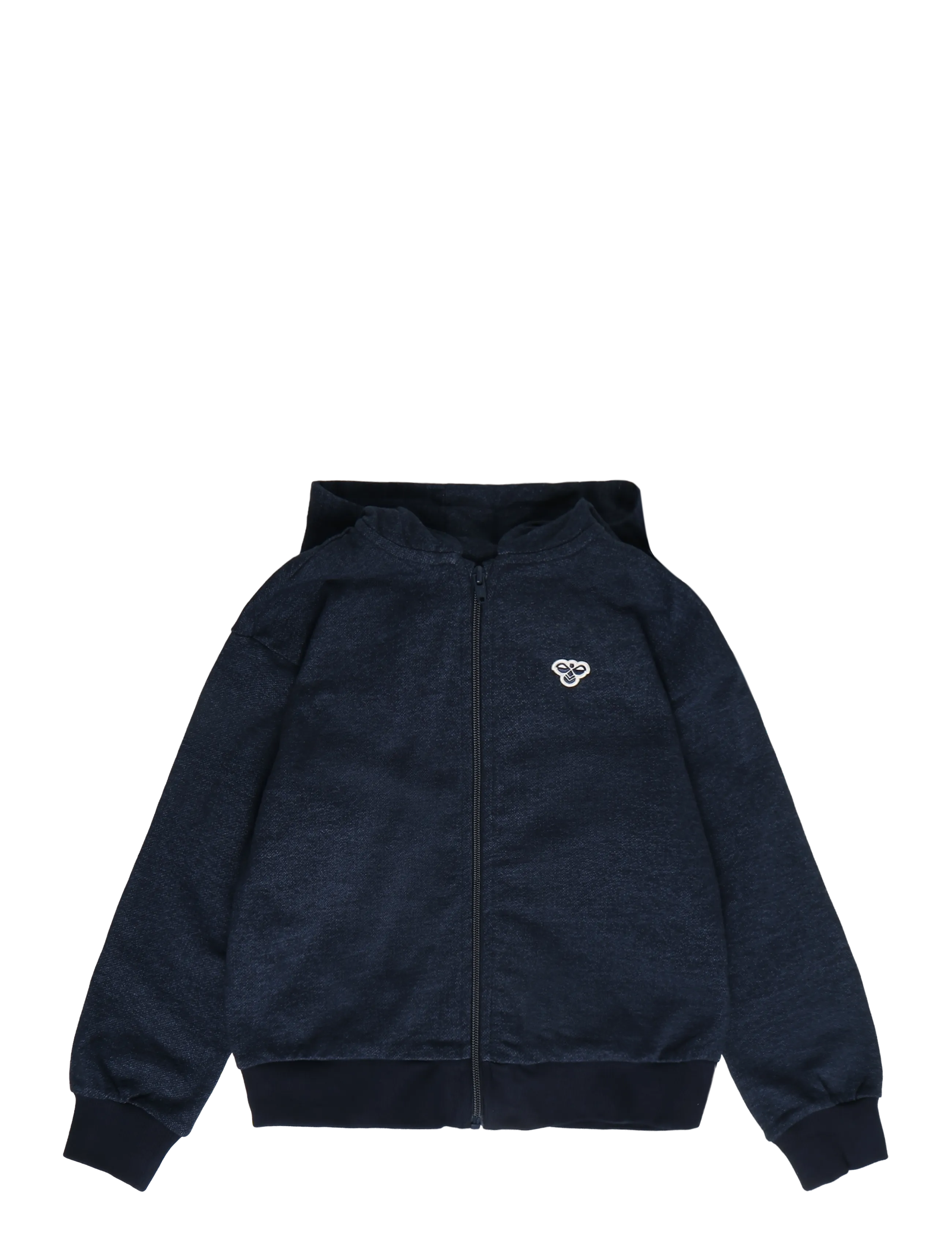 Hummel hmlJR LOOSE DNM ZIP HOODIE BEE - Sweatshirts - DRESS BLUES / navy