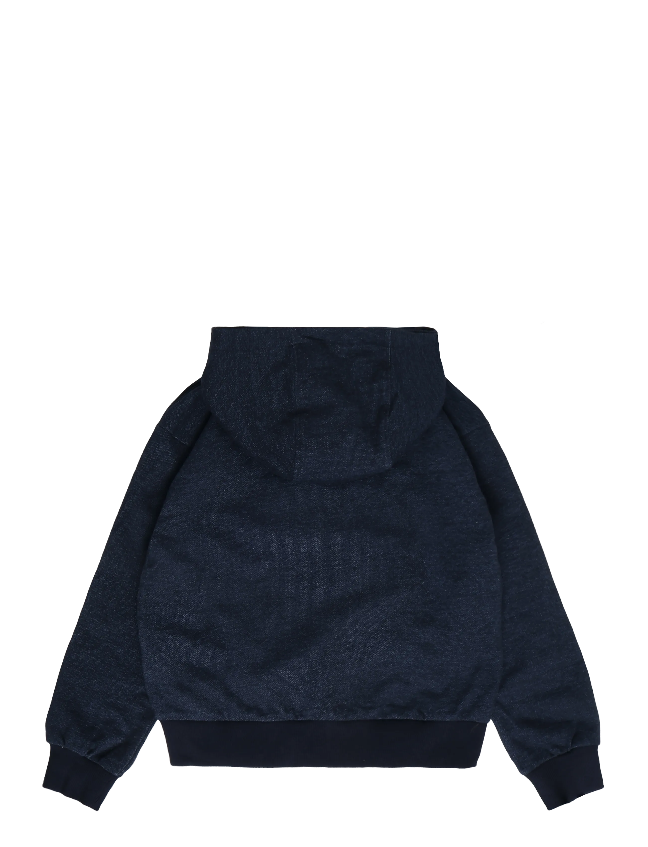 Hummel - hmlJR LOOSE DNM ZIP HOODIE BEE - hoodies - dress blues - 1