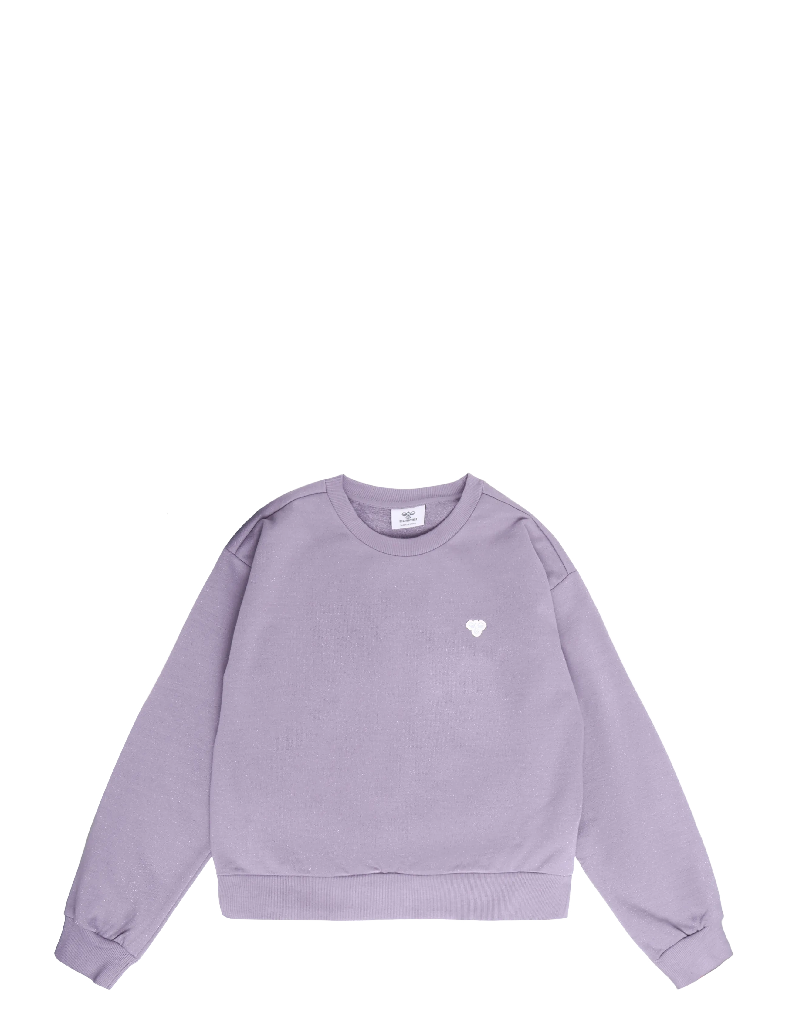 Hummel hmlJR LOOSE GLITTER CREWNECK BEE - Sweatshirts - GRAY RIDGE / purple