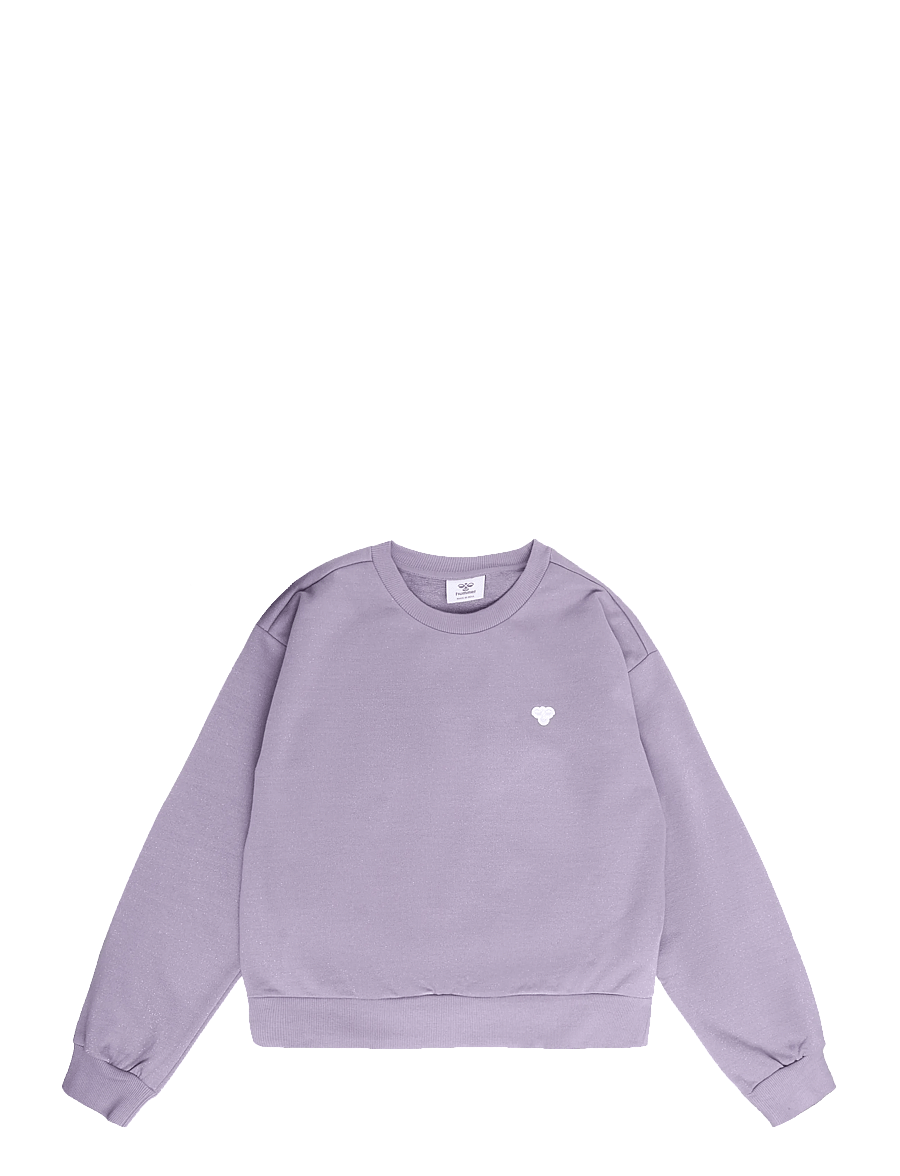 Hummel - hmlJR LOOSE GLITTER CREWNECK BEE - gray ridge - 0