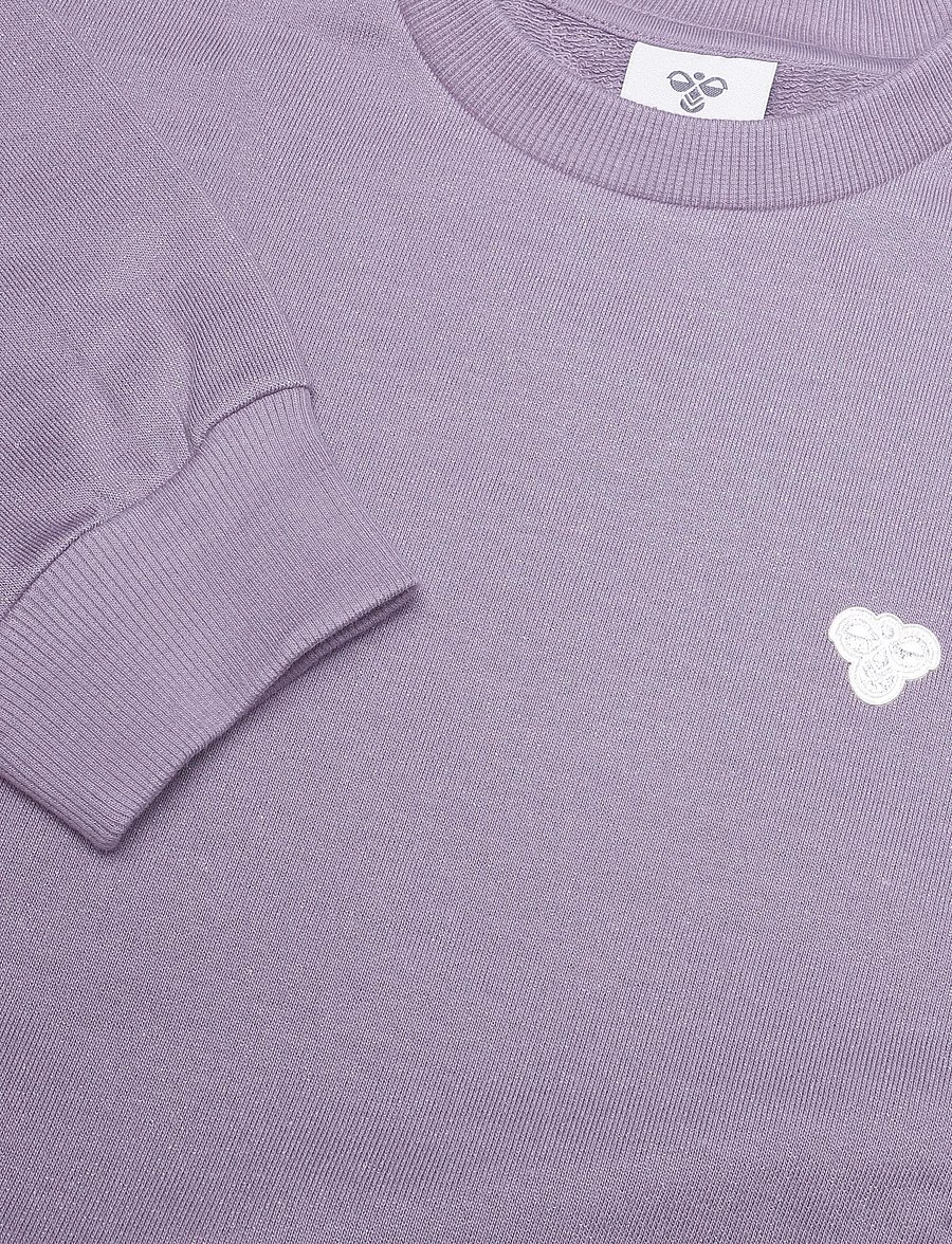 Hummel - hmlJR LOOSE GLITTER CREWNECK BEE - gray ridge - 2