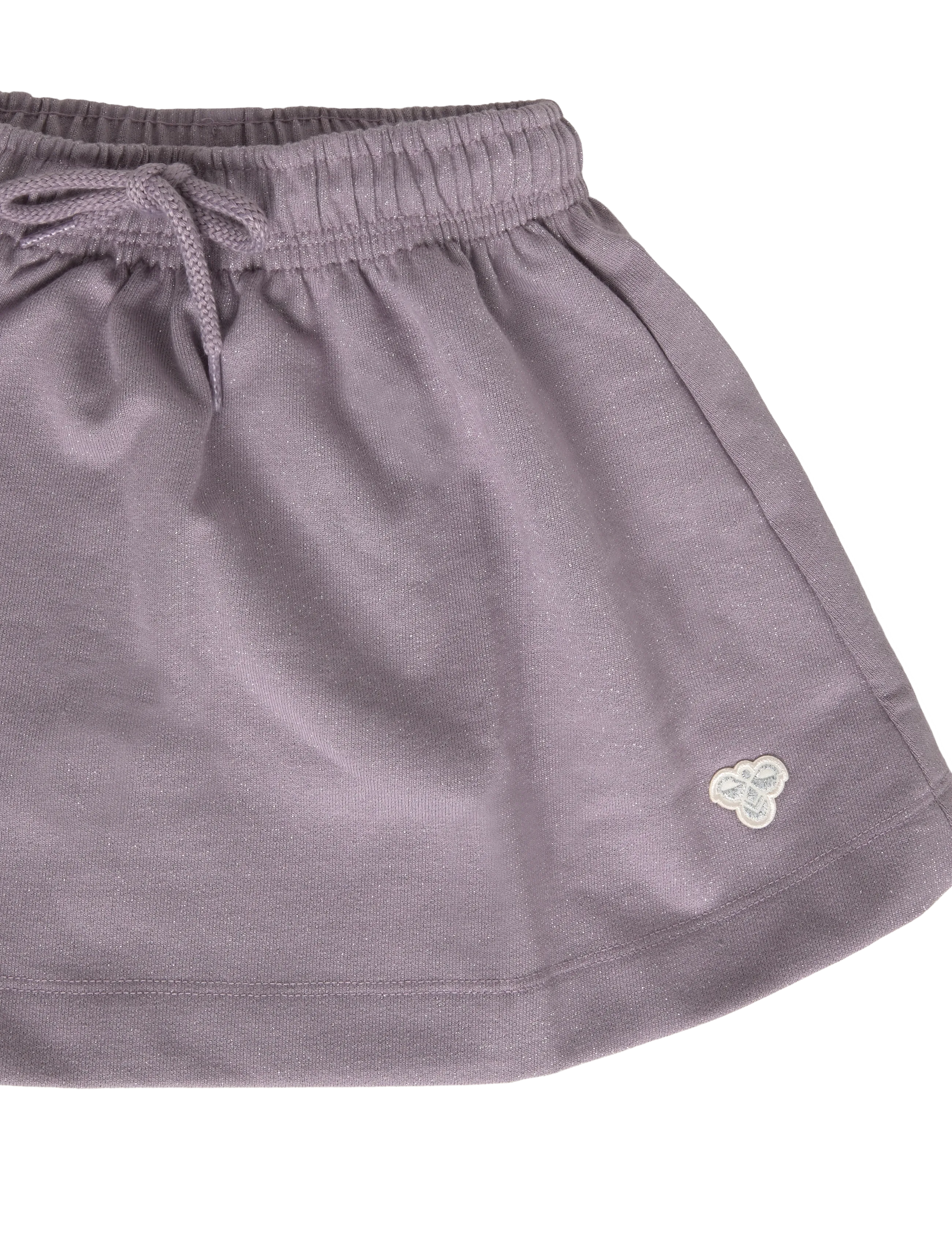 Hummel - hmlJR GLITTER SWEAT SKIRT BEE - kurze röcke - gray ridge - 2