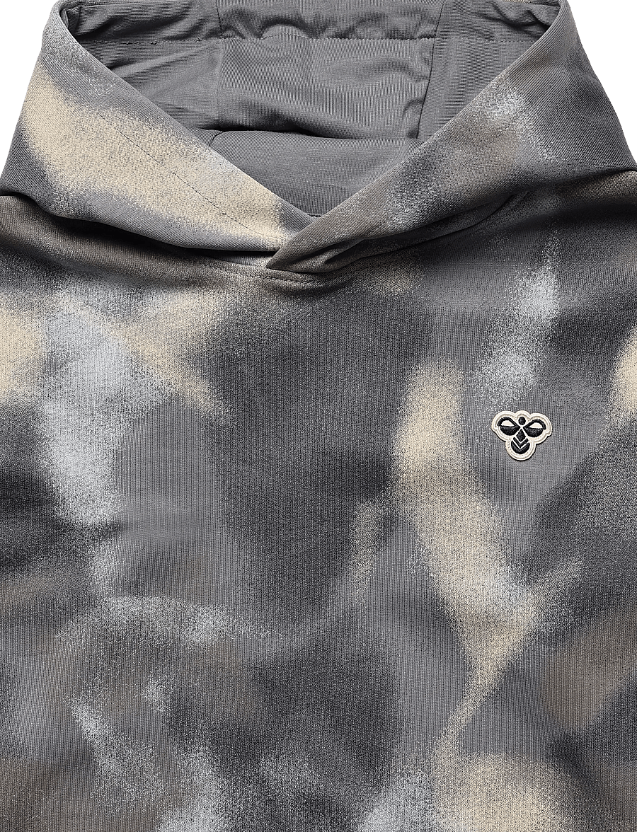 Hummel - hmlJR LOOSE AOP HOODIE BEE - kapuzenpullover - flint stone - 2