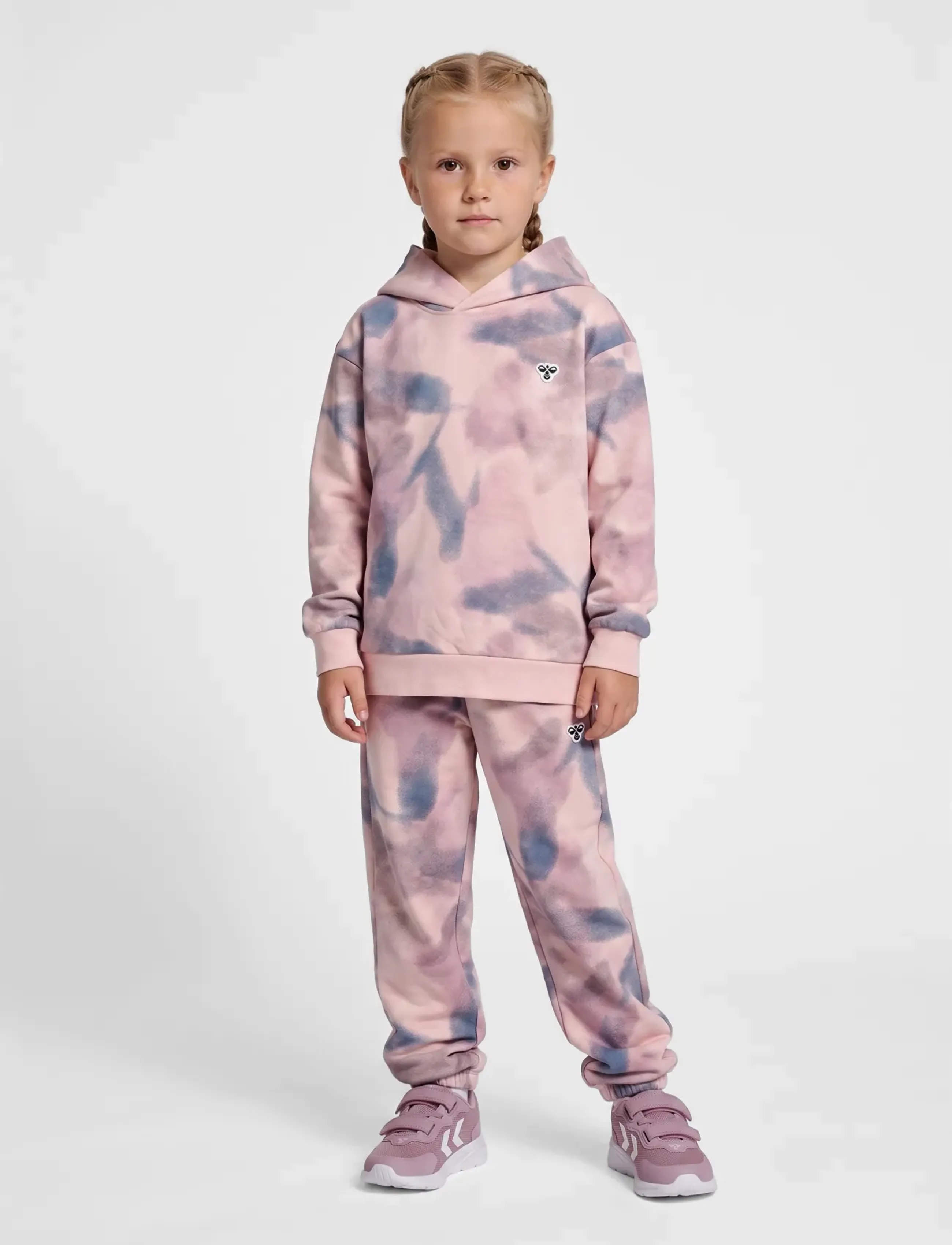 Hummel hmlJR LOOSE AOP HOODIE BEE - Oberteile - PALE LILAC / purple