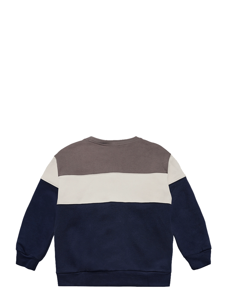 Hummel - hmlJR LOOSE BLOCK CREWNECK - dark gull gray - 1