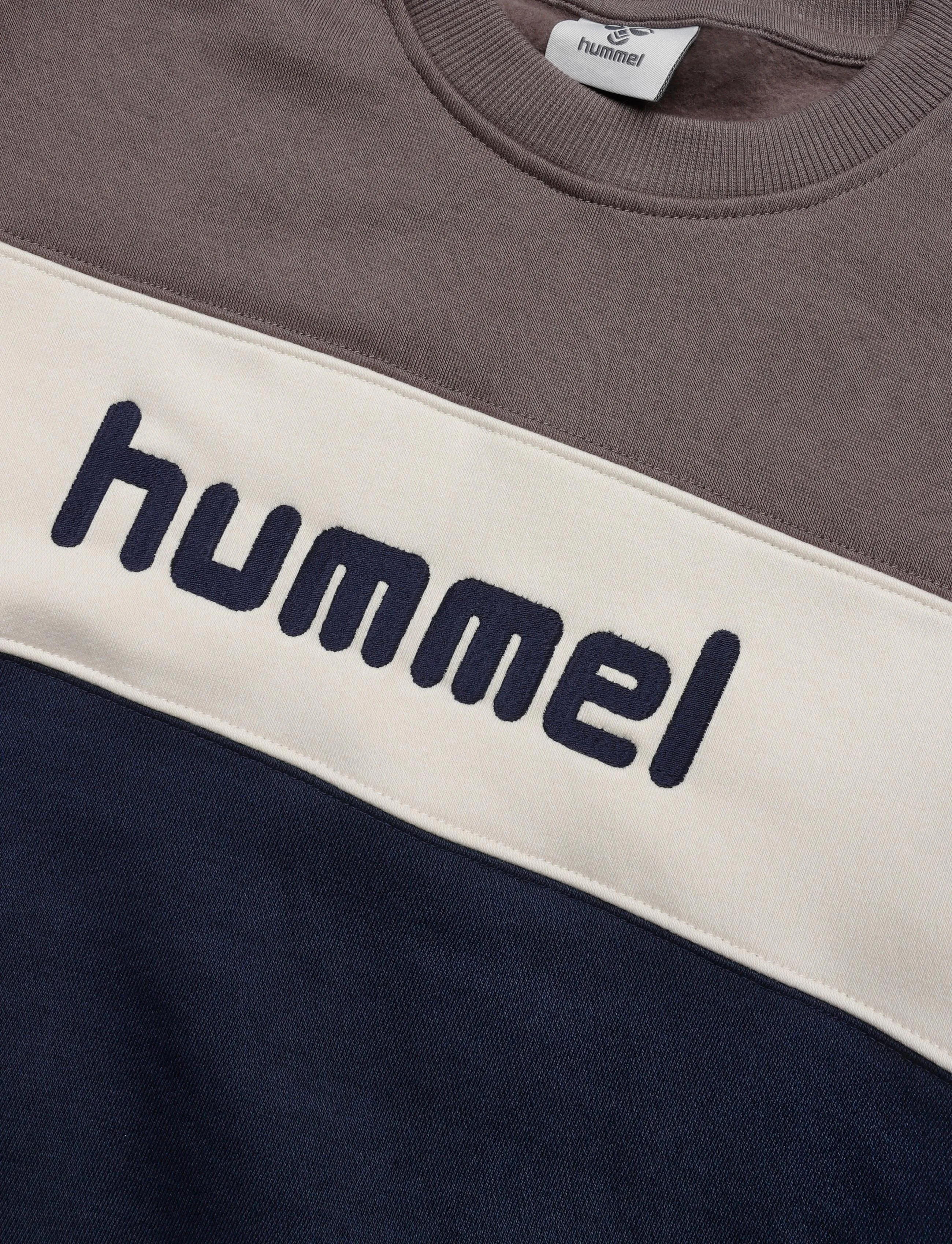 Hummel - hmlJR LOOSE BLOCK CREWNECK - dark gull gray - 2
