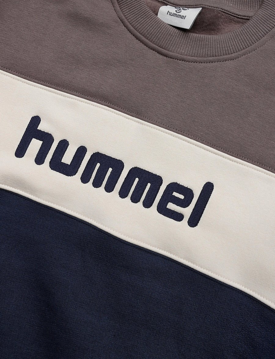 Hummel - hmlJR LOOSE BLOCK CREWNECK - dark gull gray - 2