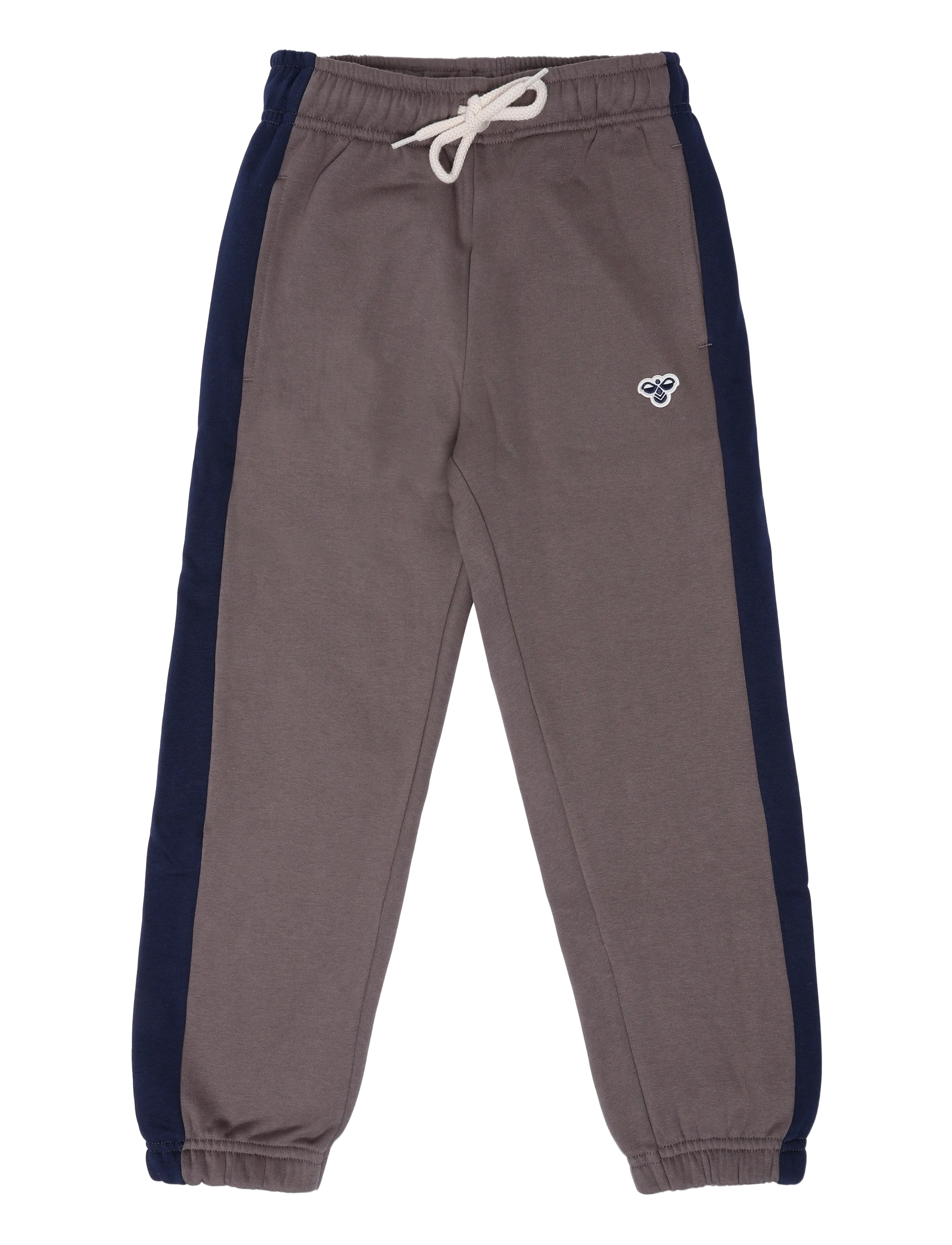 Hummel hmlJR LOOSE BLOCK SWEATPANTS BEE - Shop by age - DARK GULL GRAY / grey