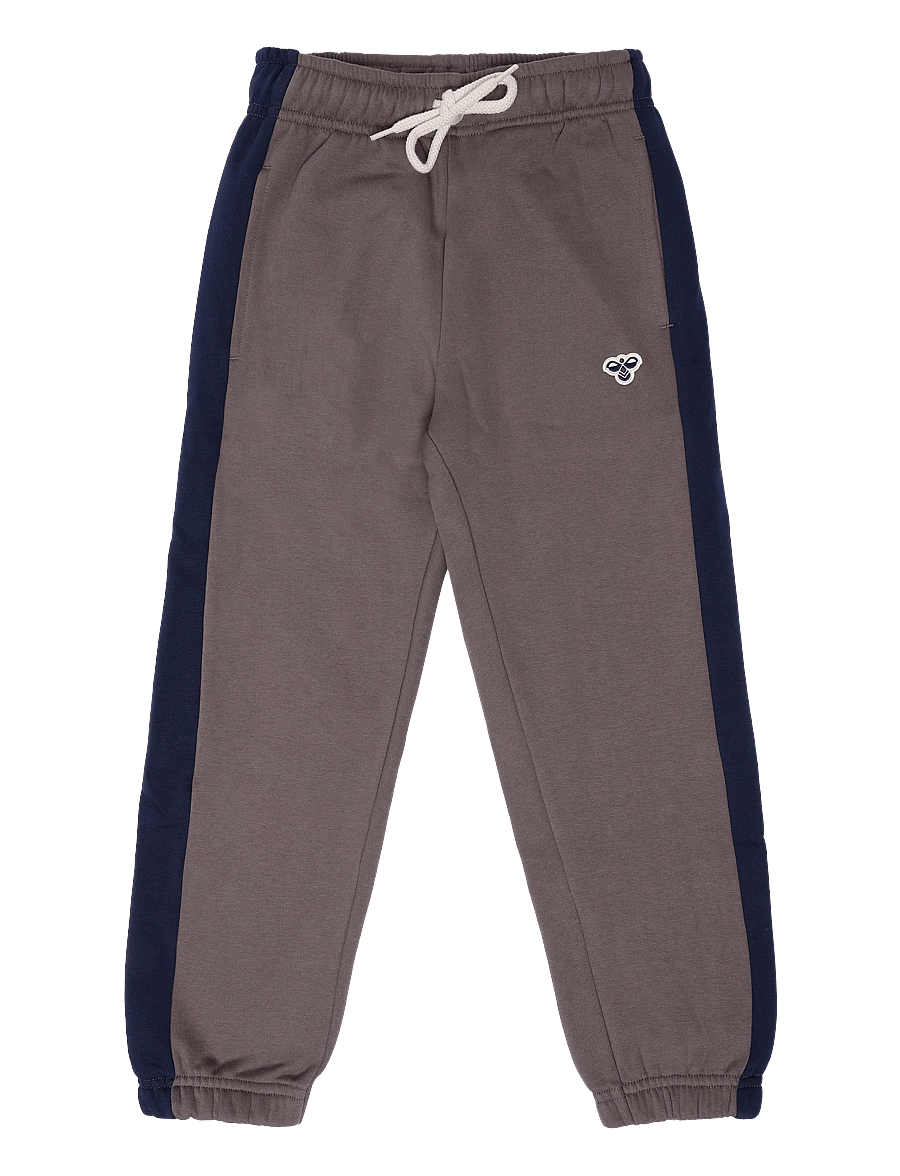 Hummel - hmlJR LOOSE BLOCK SWEATPANTS BEE - sweatpants - dark gull gray - 0