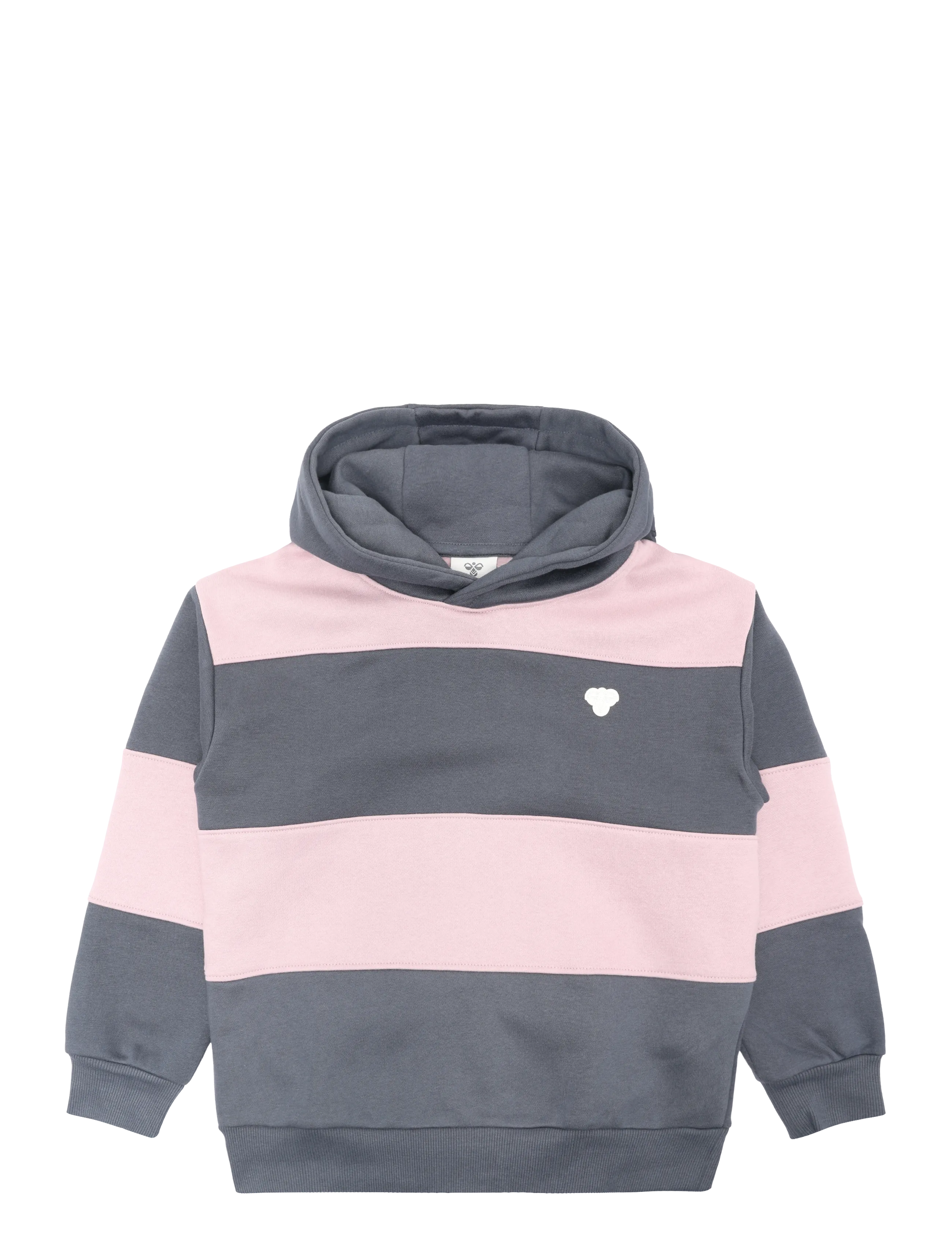 Hummel hmlJR LOOSE STRIPE HOODIE BEE - Sweatshirts & Hættetrøjer - OMBRE BLUE / grey