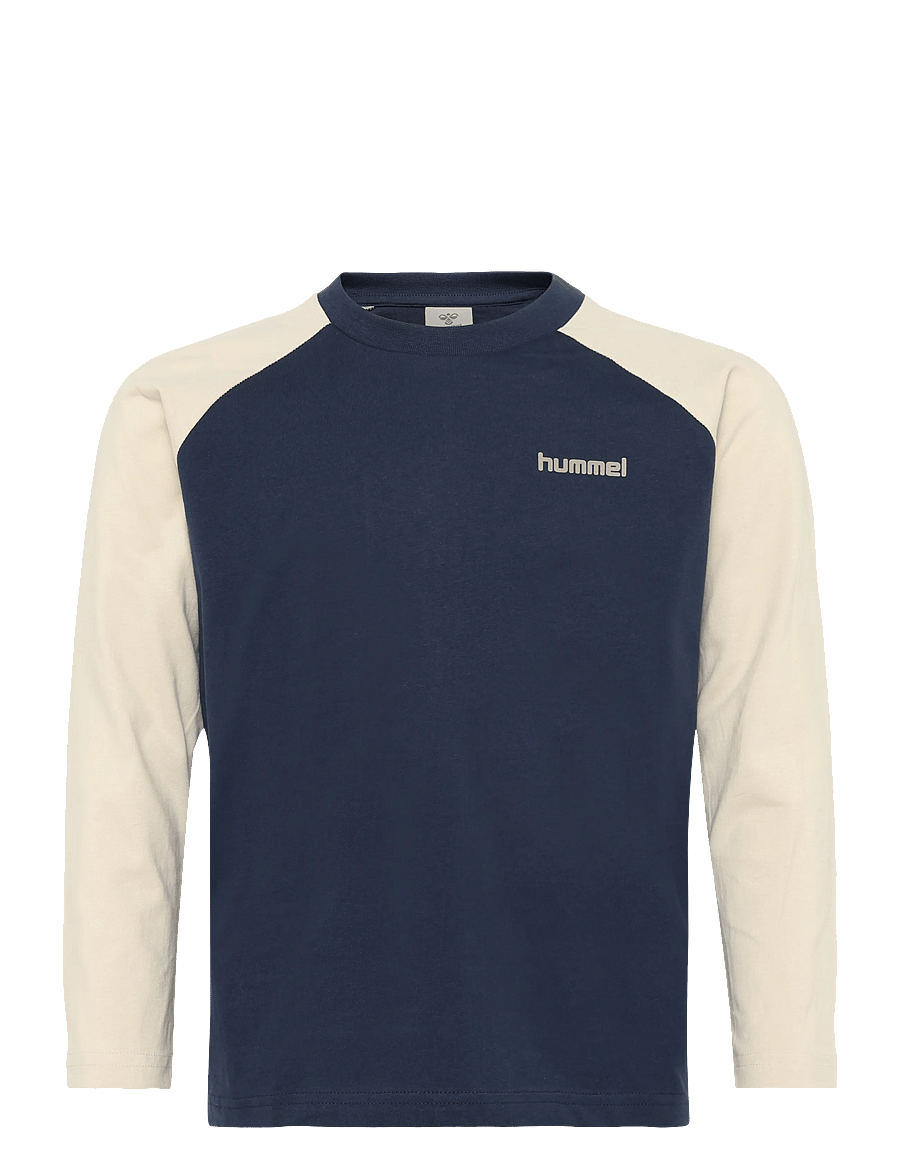 Hummel - hmlJR LOOSE GRAPHIC T-SHIRT L/S - langärmelig - dress blues - 0