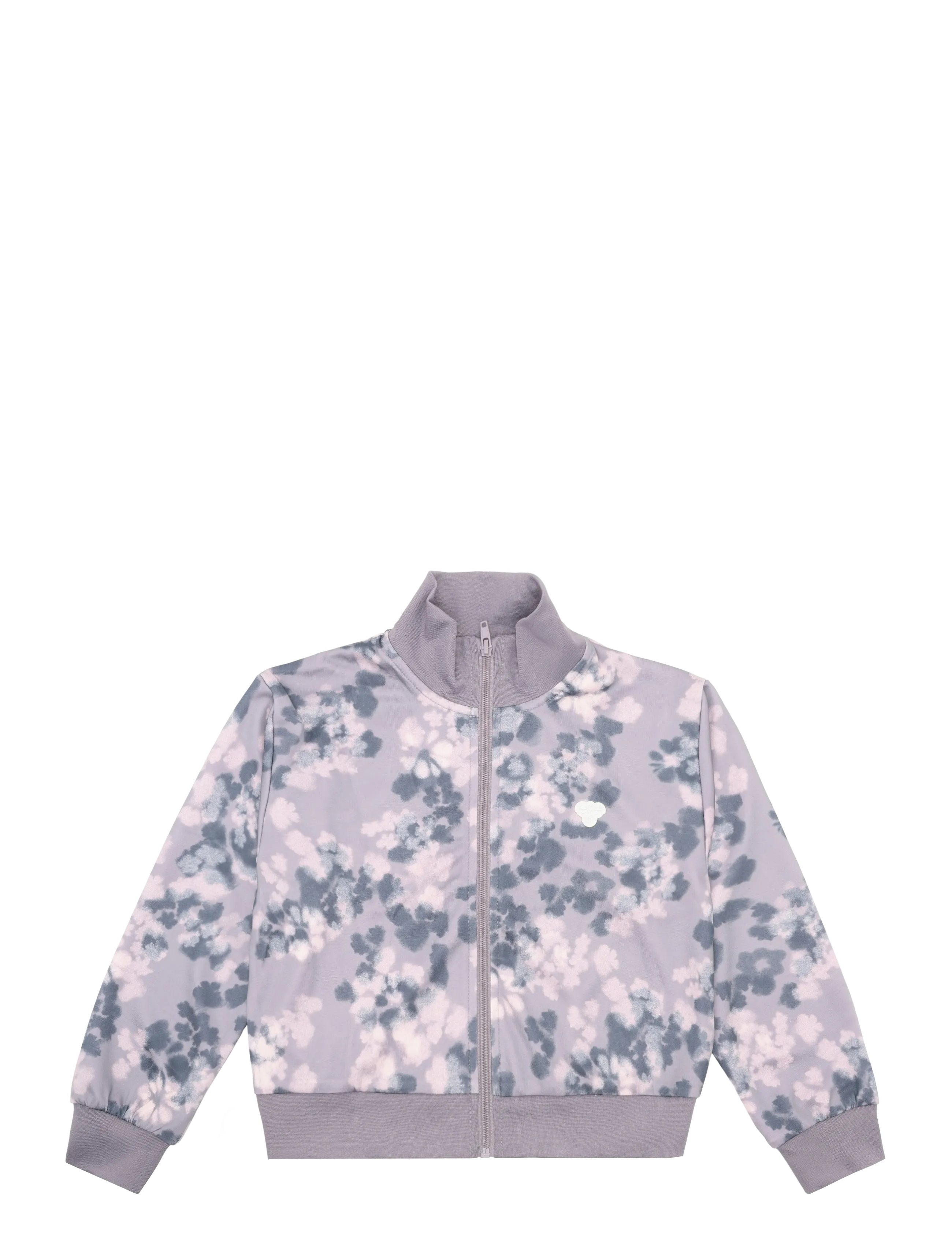 Hummel hmlJR REG POLY AOP ZIP JACKET - Yttertøy - GRAY RIDGE / grey