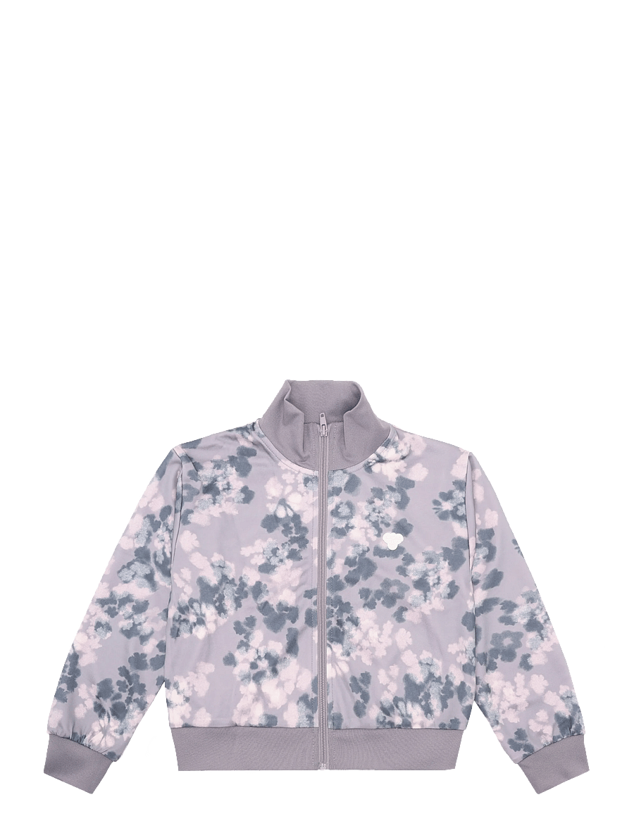 Hummel - hmlJR REG POLY AOP ZIP JACKET - outerwear - gray ridge - 0