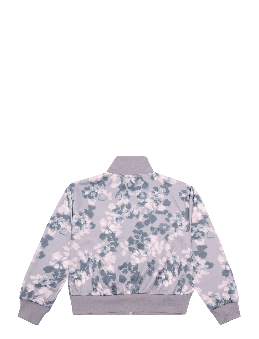 Hummel - hmlJR REG POLY AOP ZIP JACKET - outerwear - gray ridge - 1