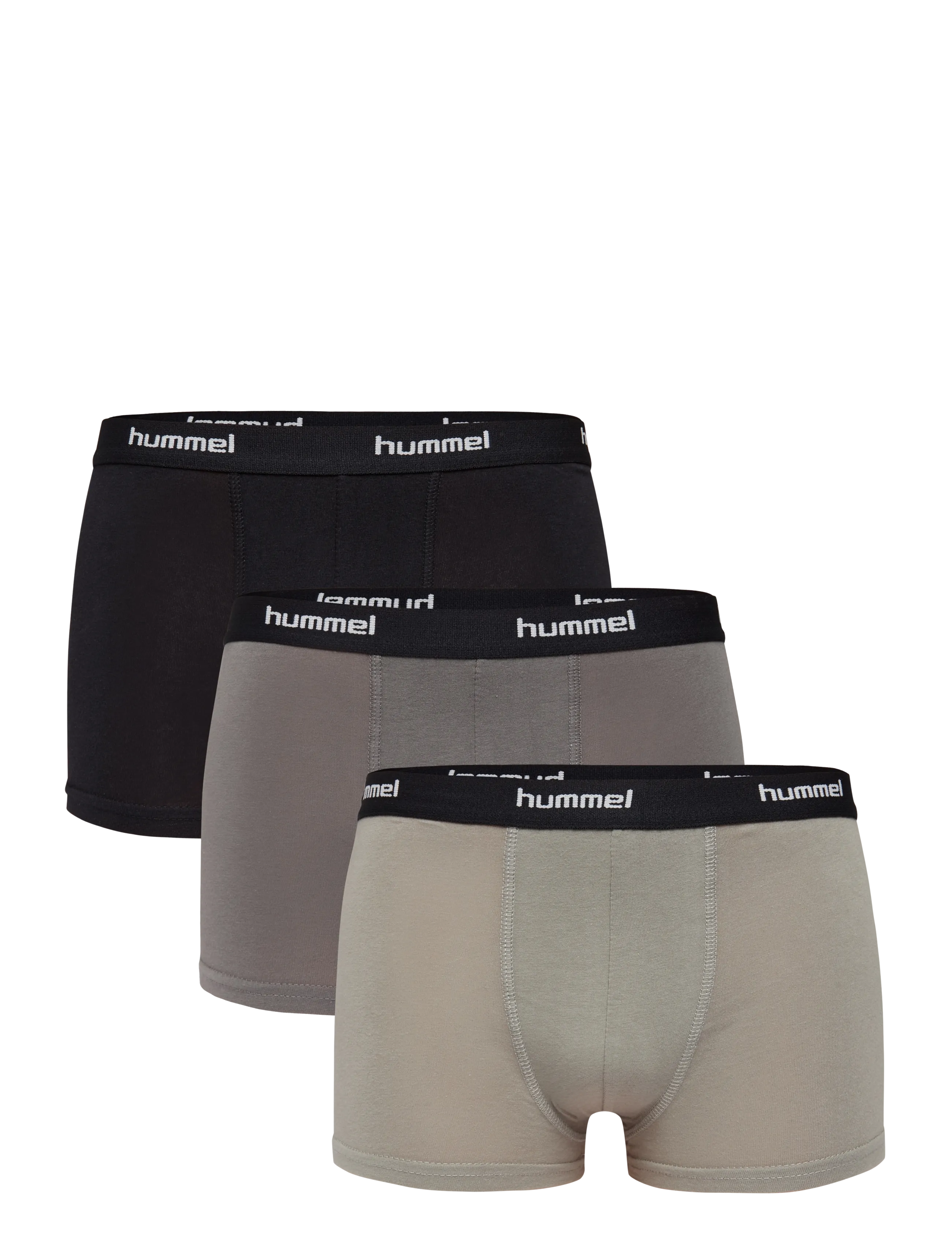 Hummel hmlJR NALLE BOXERS 3 PACK - Tøj - CASTOR GRAY / grey