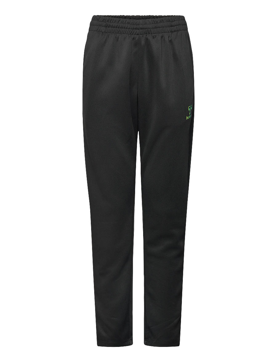Hummel - hmlSHIMMER TRAINING PANTS KIDS - trainingshosen - black/limeade - 0