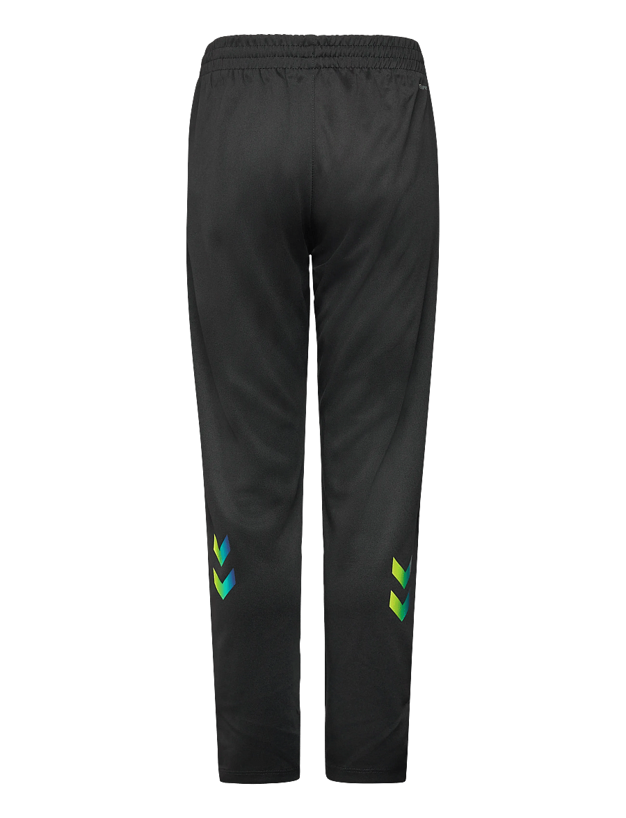 Hummel - hmlSHIMMER TRAINING PANTS KIDS - trainingshosen - black/limeade - 1