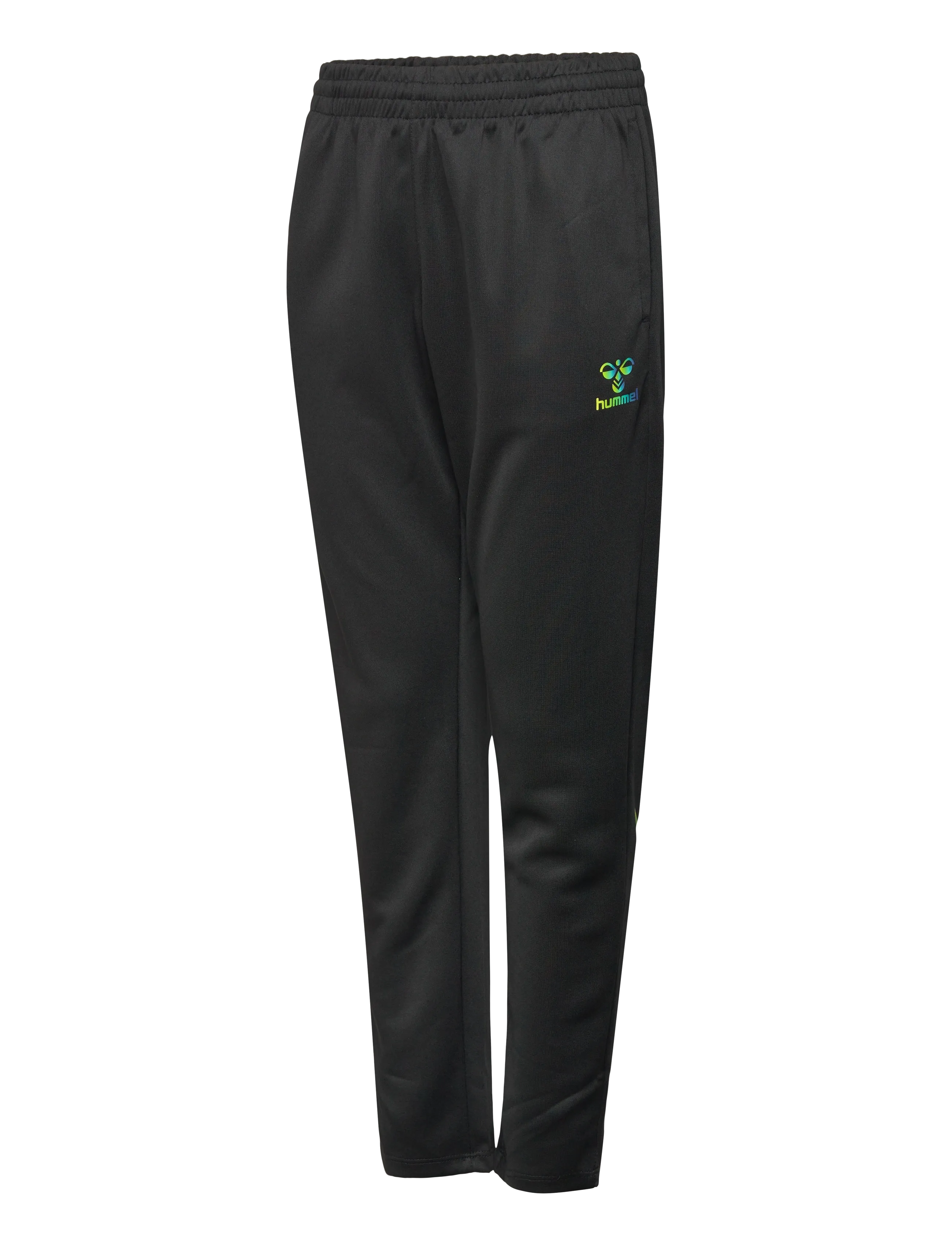 Hummel - hmlSHIMMER TRAINING PANTS KIDS - gode sommertilbud - black/limeade - 2