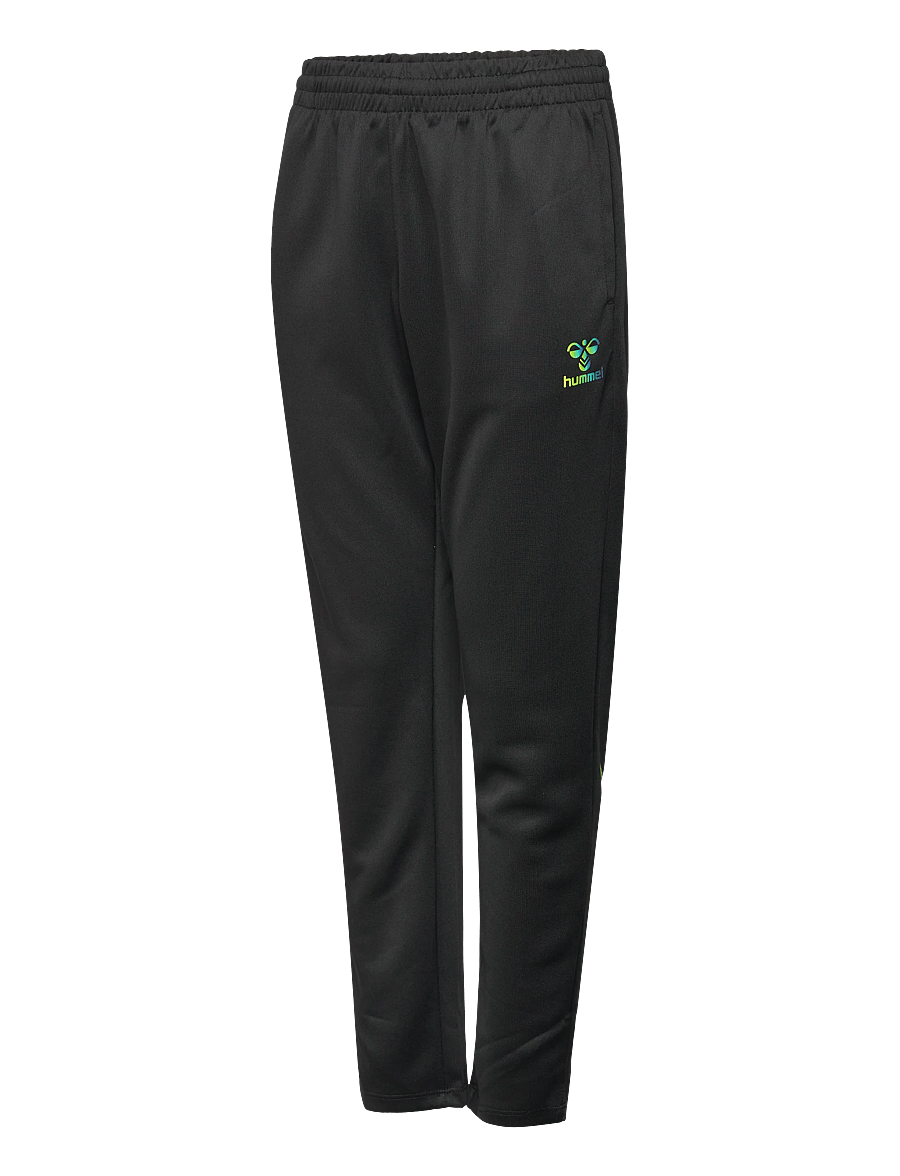 Hummel - hmlSHIMMER TRAINING PANTS KIDS - trainingshosen - black/limeade - 2