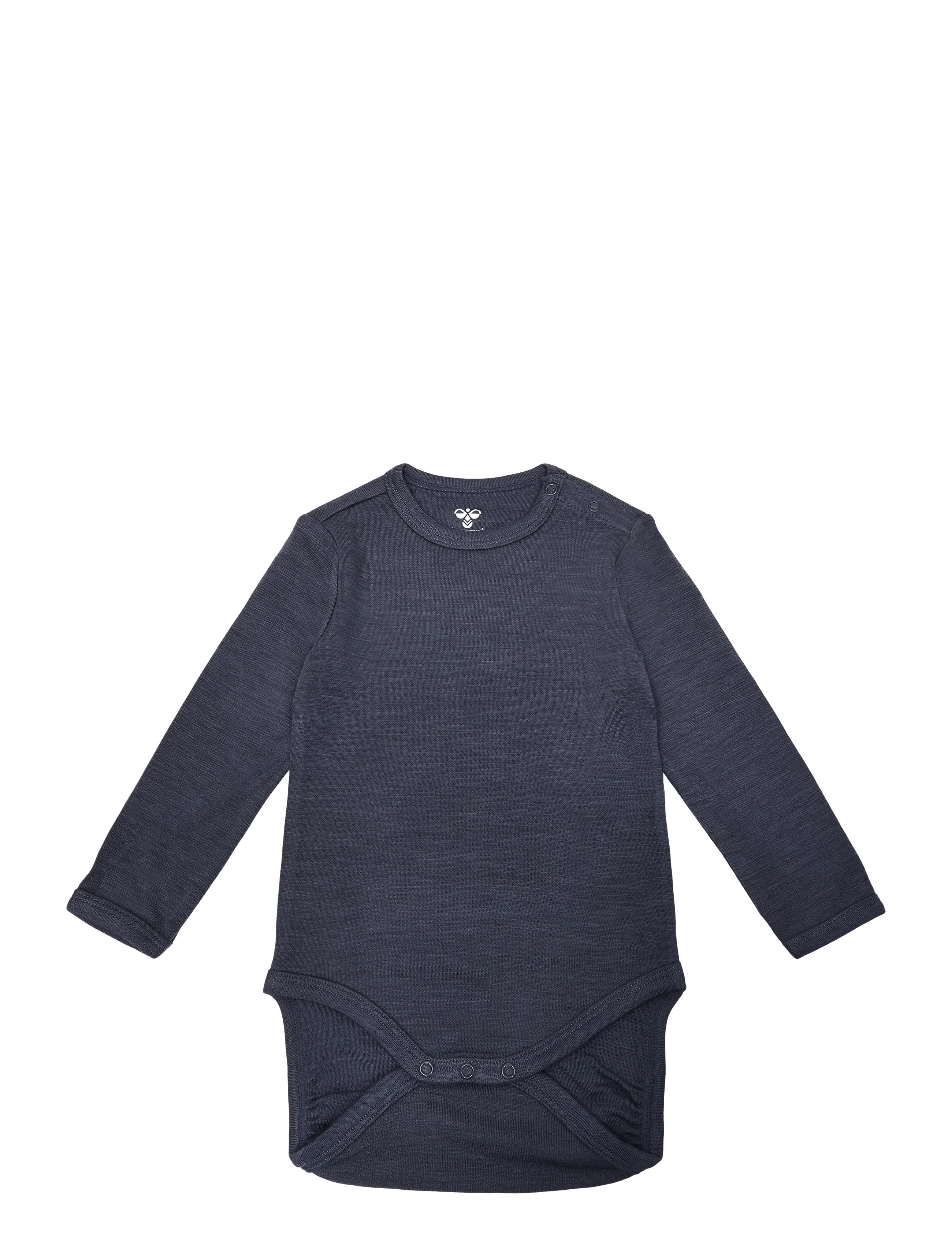 Hummel hmlMINI WOOL SOLID BODY L/S - Long-sleeved bodies - GRAY RIDGE / grey