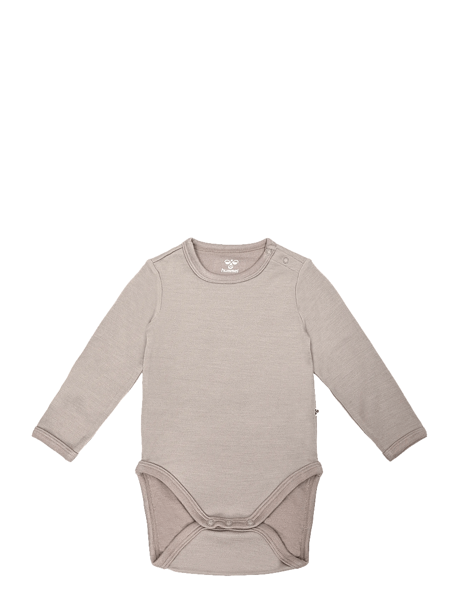 Hummel - hmlMINI WOOL SOLID BODY L/S - underställ baby - vintage khaki - 0