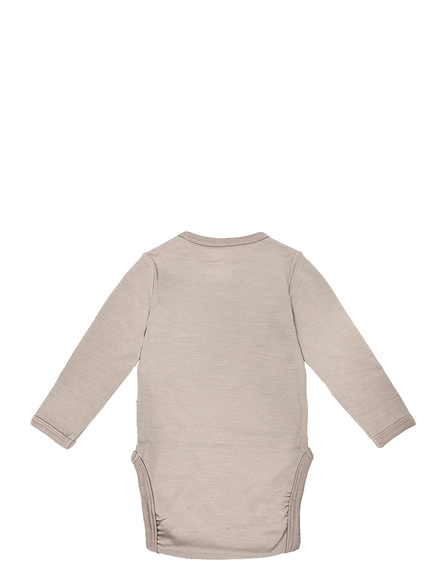 Hummel - hmlMINI WOOL SOLID BODY L/S - underställ baby - vintage khaki - 1