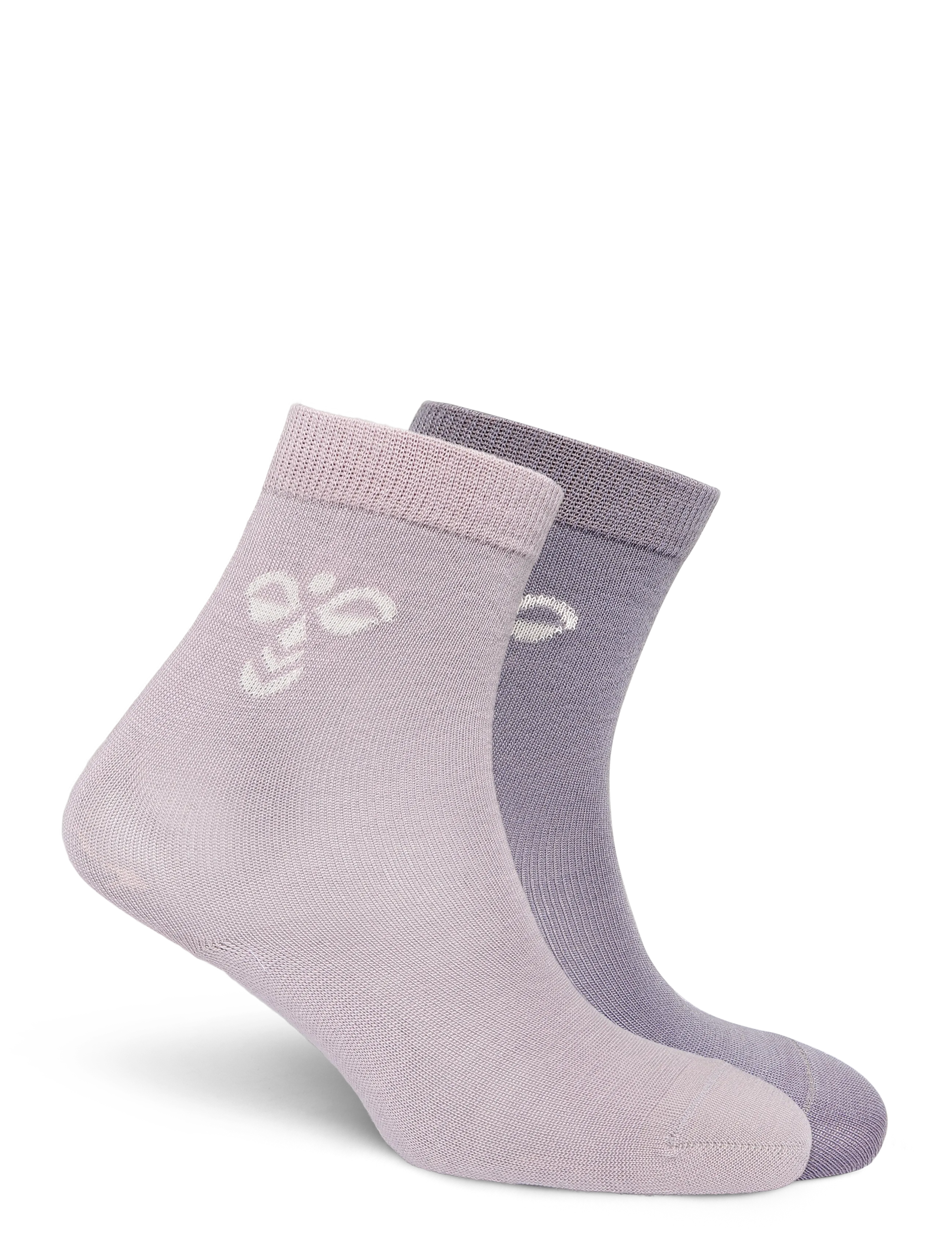 Hummel - hmlJR WOOL 2-PACK SOCKS - strümpfe - gray ridge/cloud gray - 1