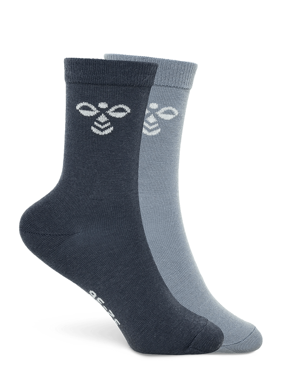 Hummel - hmlJR WOOL 2-PACK SOCKS - strümpfe - ombre blue/flint stone - 1