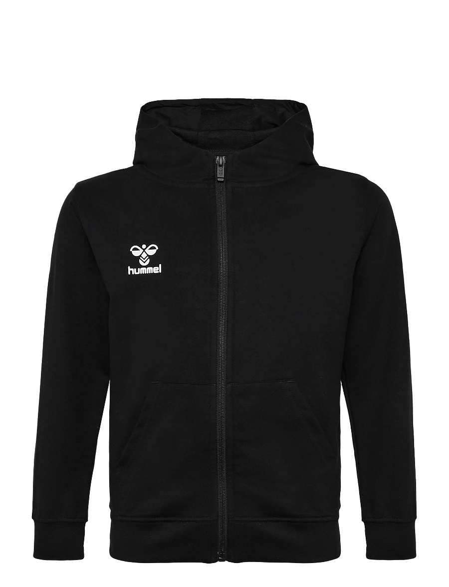 Hummel - hmlGO 2.0 CHEVRON ZIP HOODIE KIDS - fleecejacken - black - 0