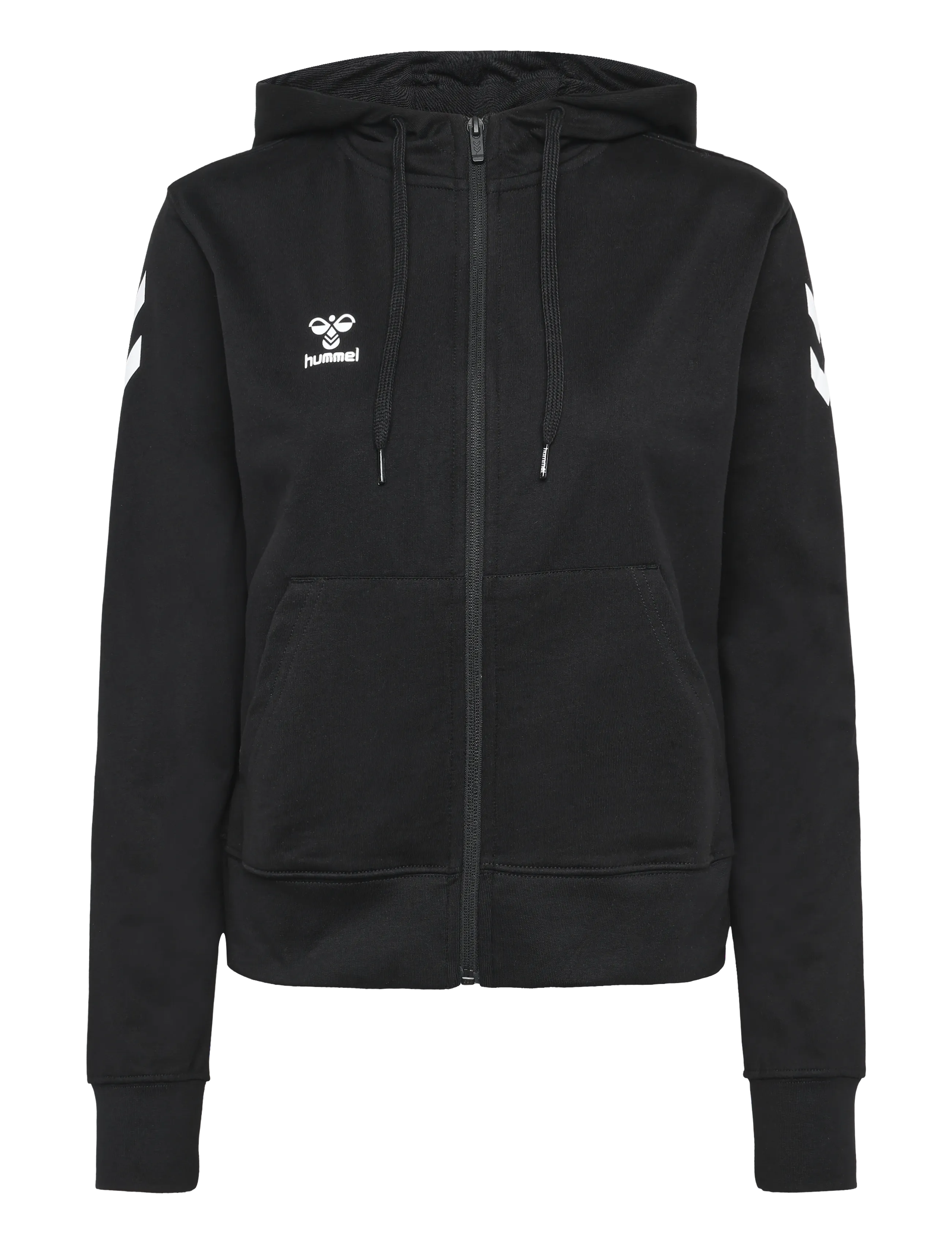 Hummel hmlGO 2.0 CHEVRON ZIP HOODIE WOMAN - New arrivals - BLACK / black