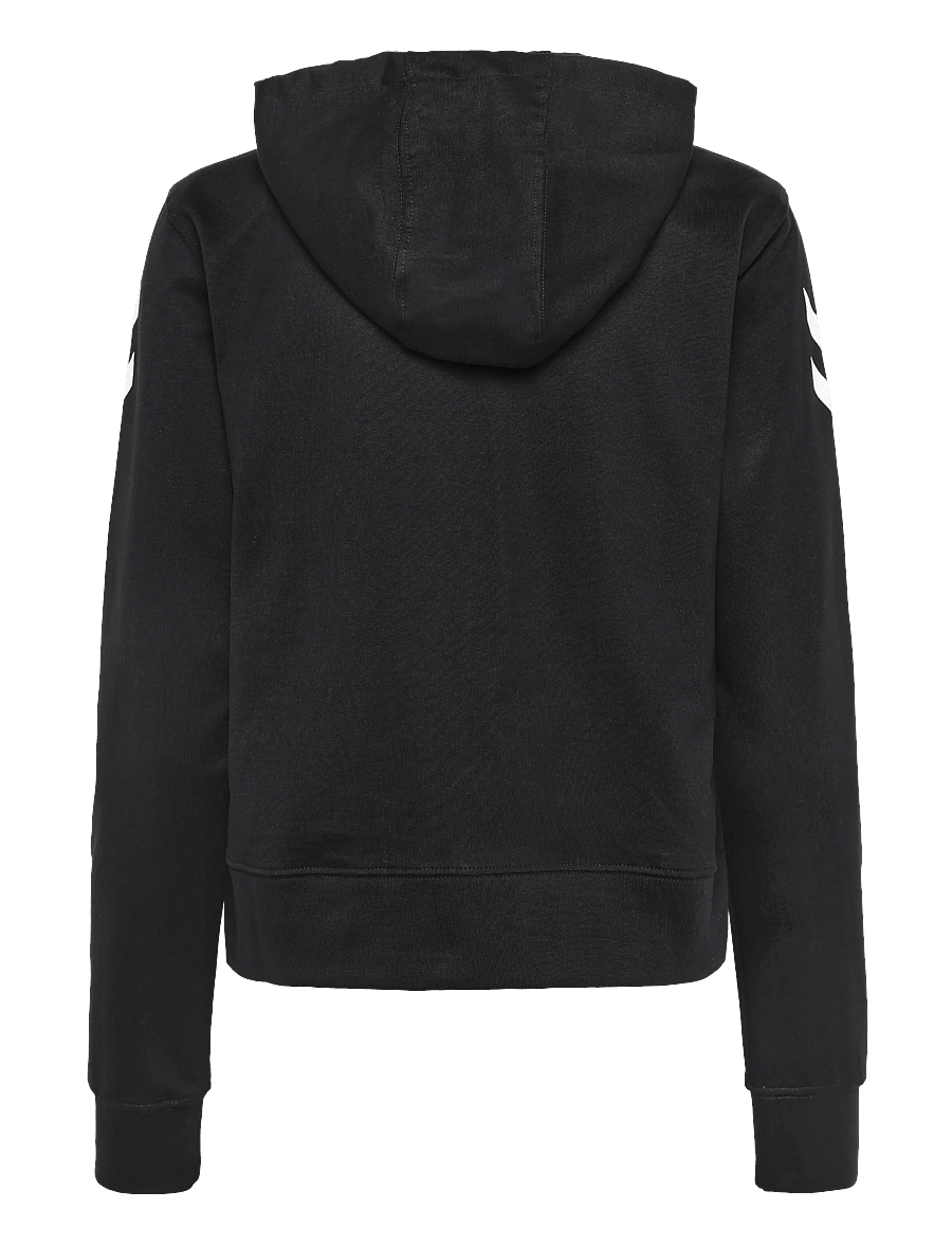 Hummel - hmlGO 2.0 CHEVRON ZIP HOODIE WOMAN - tops - black - 1