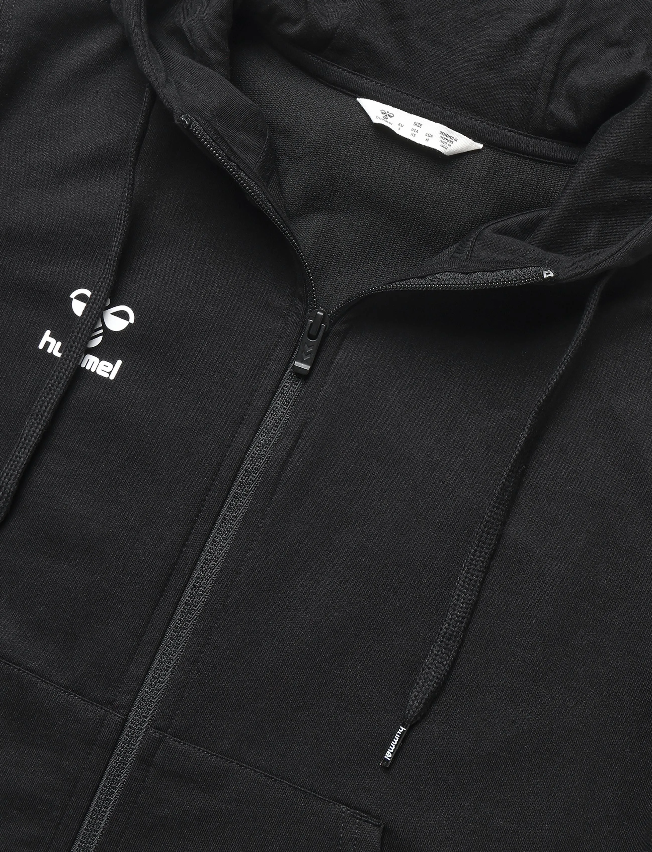 Hummel - hmlGO 2.0 CHEVRON ZIP HOODIE WOMAN - tops - black - 2