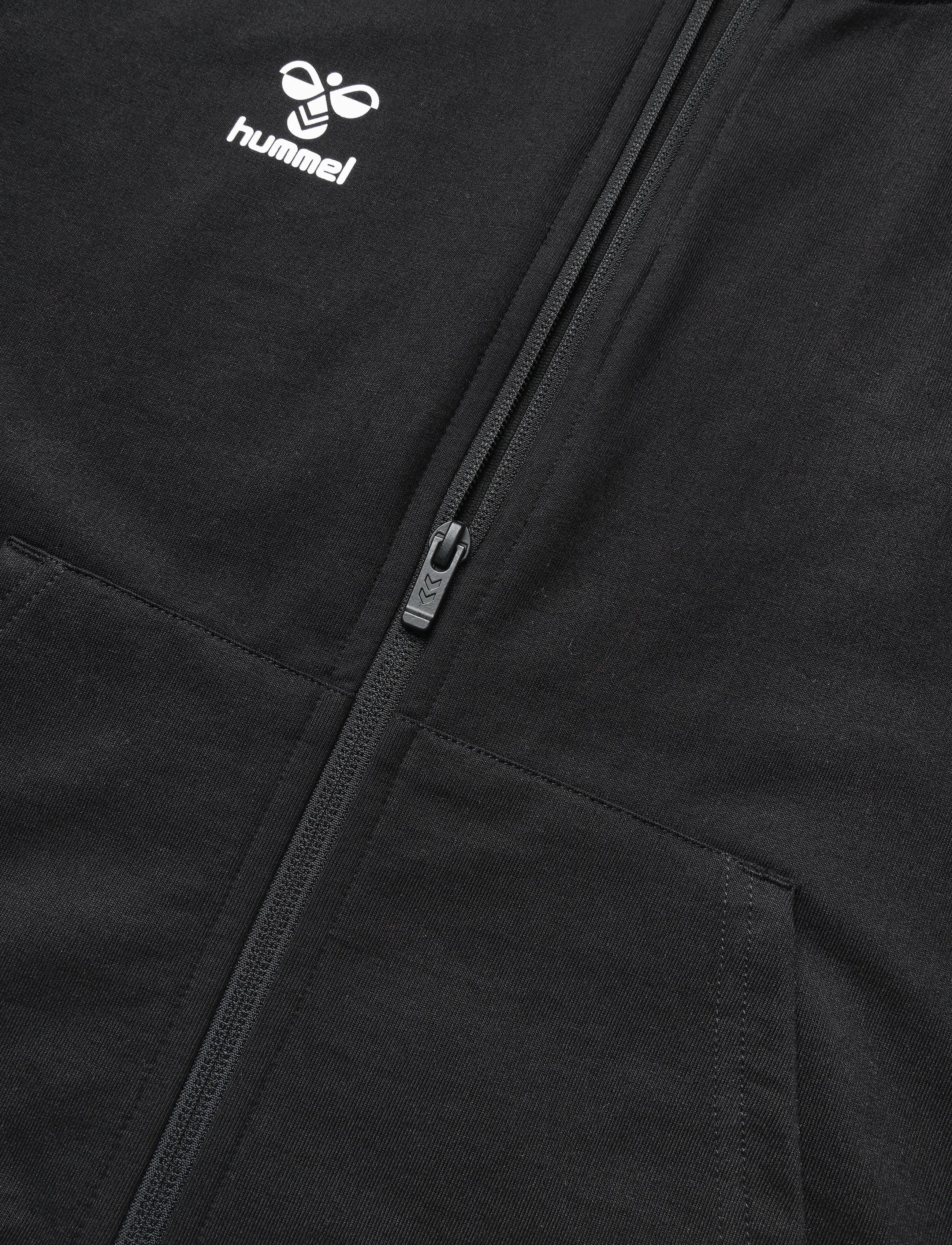 Hummel - hmlGO 2.0 CHEVRON ZIP HOODIE WOMAN - tops - black - 3