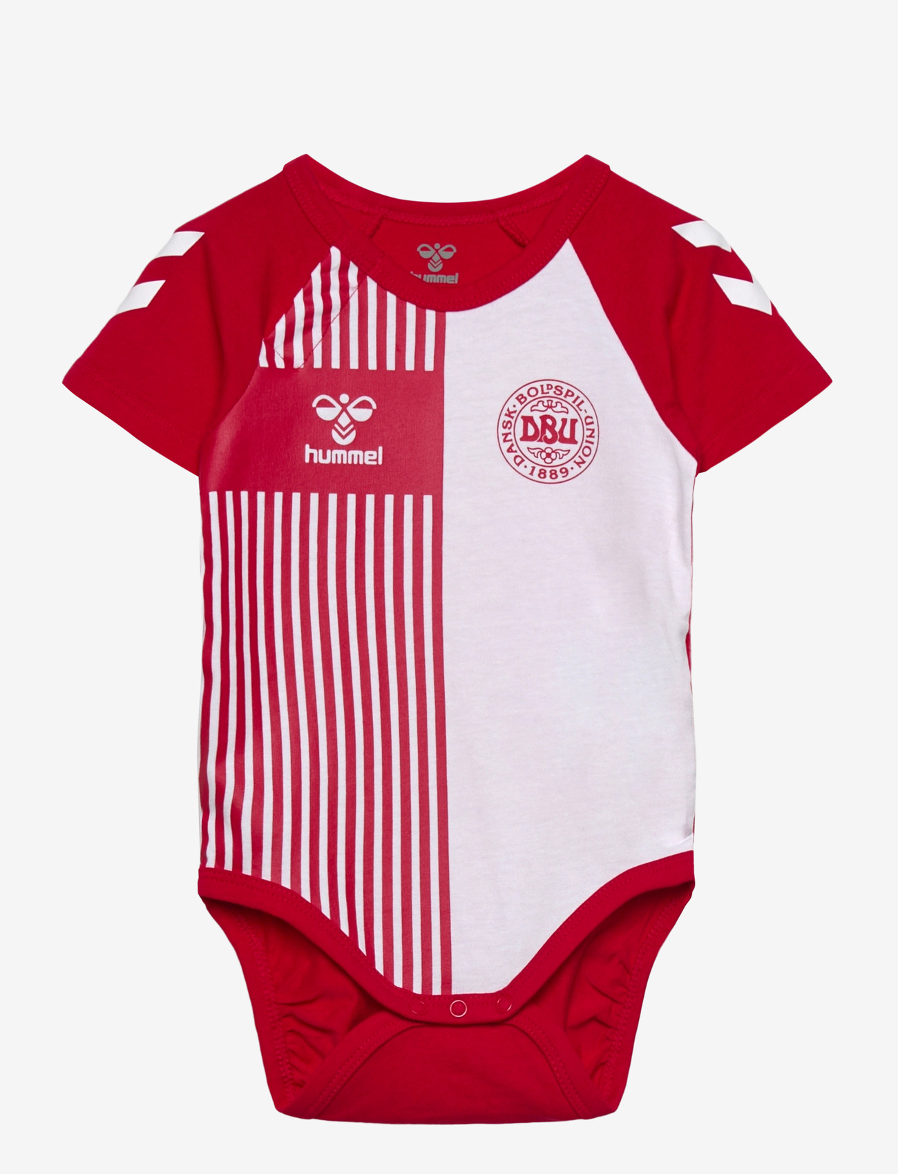 Hummel - hmlMINI DBU STRIPY BODY S/S - kortærmede heldragter - tango red - 0
