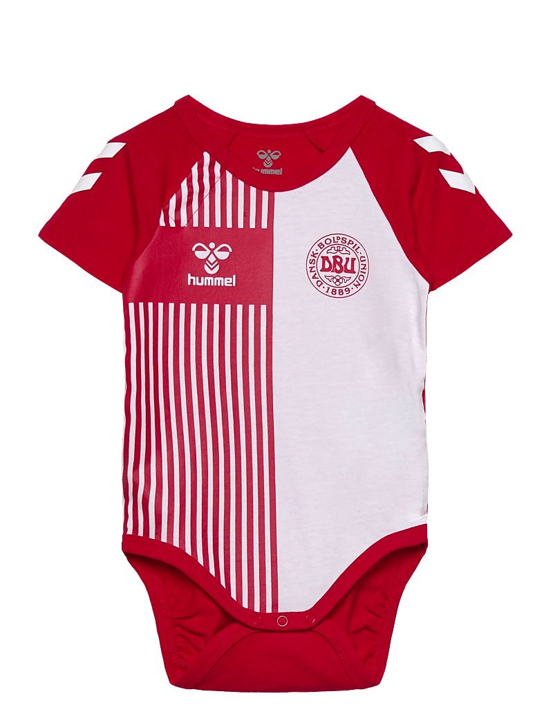 Hummel - hmlMINI DBU STRIPY BODY S/S - kortærmede heldragter - tango red - 0