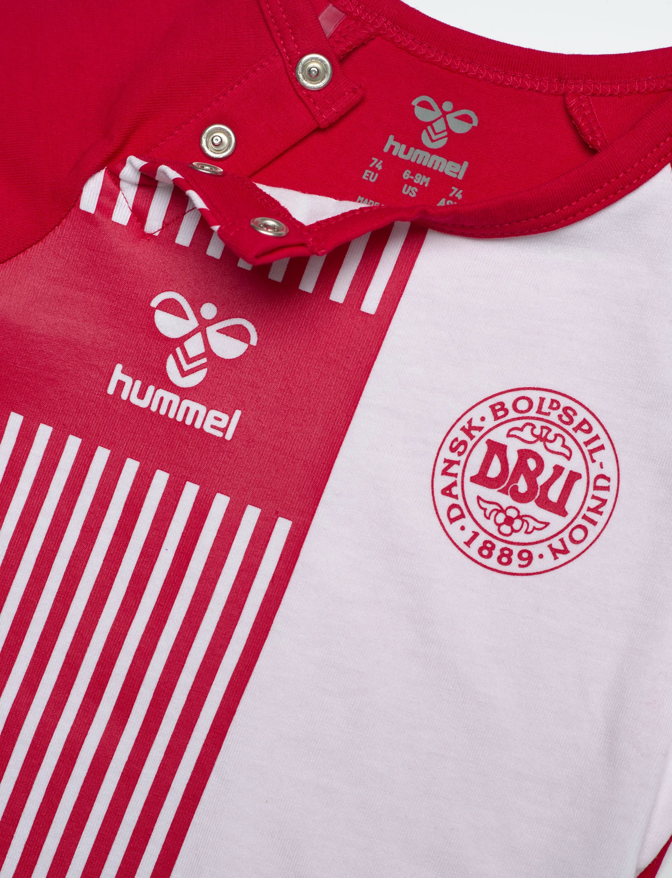 Hummel - hmlMINI DBU STRIPY BODY S/S - kurzärmelig - tango red - 2